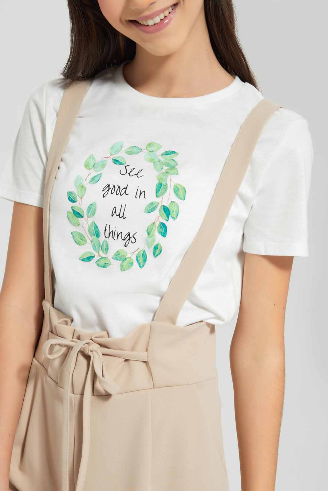 Redtag-Beige-Jumpsuit-Category:Dresses,-Colour:Beige,-Deals:New-In,-Filter:Senior-Girls-(9-to-14-Yrs),-GSR-Dresses,-New-In-GSR-APL,-Non-Sale,-Section:Girls-(0-to-14Yrs),-W22O-Senior-Girls-9 to 14 Years