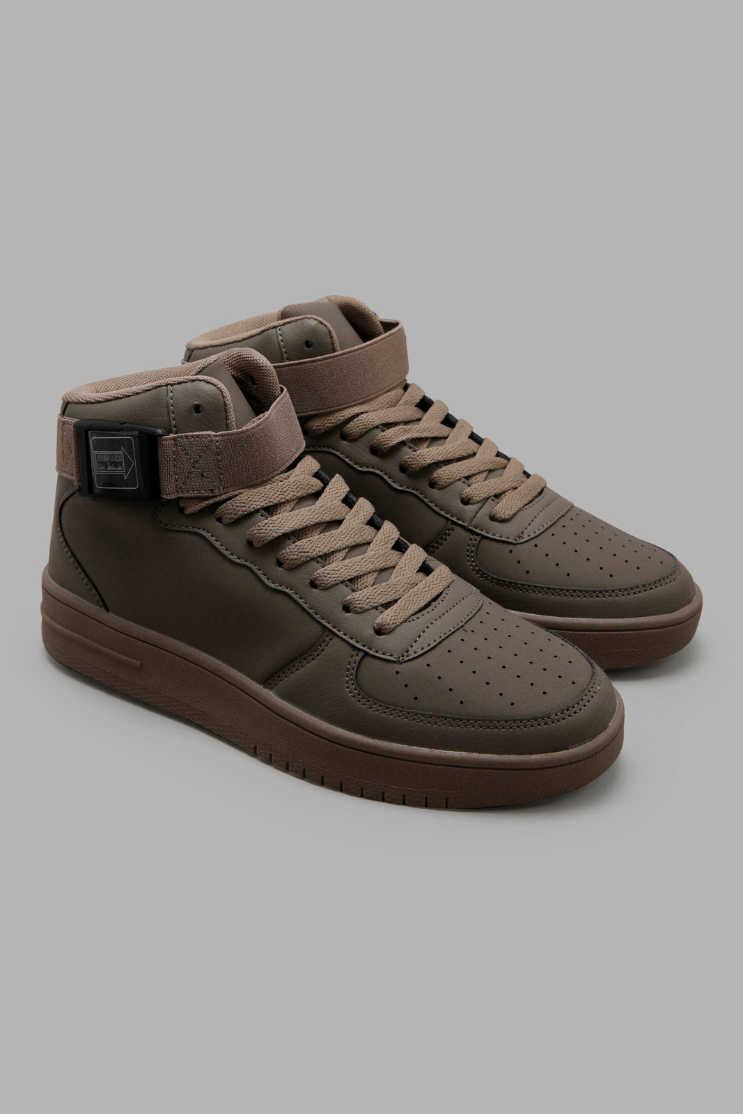Redtag-Charcoal-Lace-up-High-Top-BSR-Trainers,-Category:Trainers,-Colour:Charcoal,-Deals:New-In,-Filter:Boys-Footwear-(5-to-14-Yrs),-New-In-BSR-FOO,-Non-Sale,-Section:Boys-(0-to-14Yrs),-W22A-Senior-Boys-5 to 14 Years