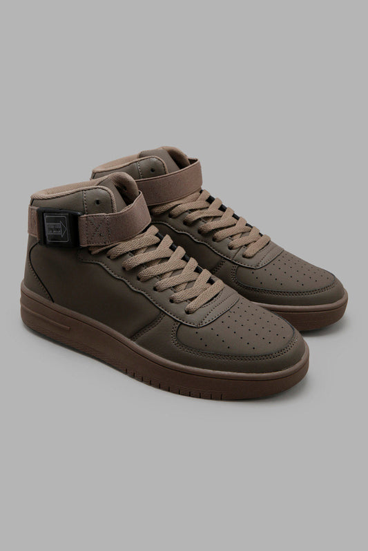 Redtag-Charcoal-Lace-up-High-Top-BSR-Trainers,-Category:Trainers,-Colour:Charcoal,-Deals:New-In,-Filter:Boys-Footwear-(5-to-14-Yrs),-New-In-BSR-FOO,-Non-Sale,-Section:Boys-(0-to-14Yrs),-W22A-Senior-Boys-5 to 14 Years