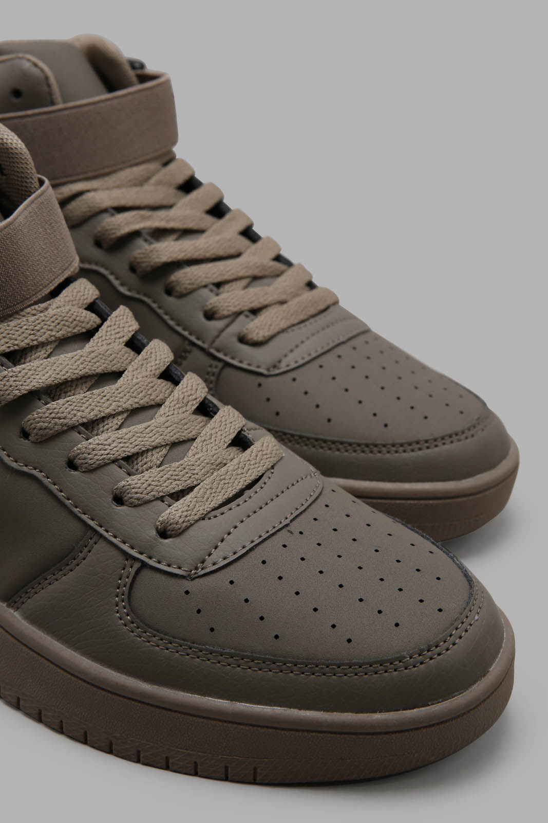 Redtag-Charcoal-Lace-up-High-Top-BSR-Trainers,-Category:Trainers,-Colour:Charcoal,-Deals:New-In,-Filter:Boys-Footwear-(5-to-14-Yrs),-New-In-BSR-FOO,-Non-Sale,-Section:Boys-(0-to-14Yrs),-W22A-Senior-Boys-5 to 14 Years