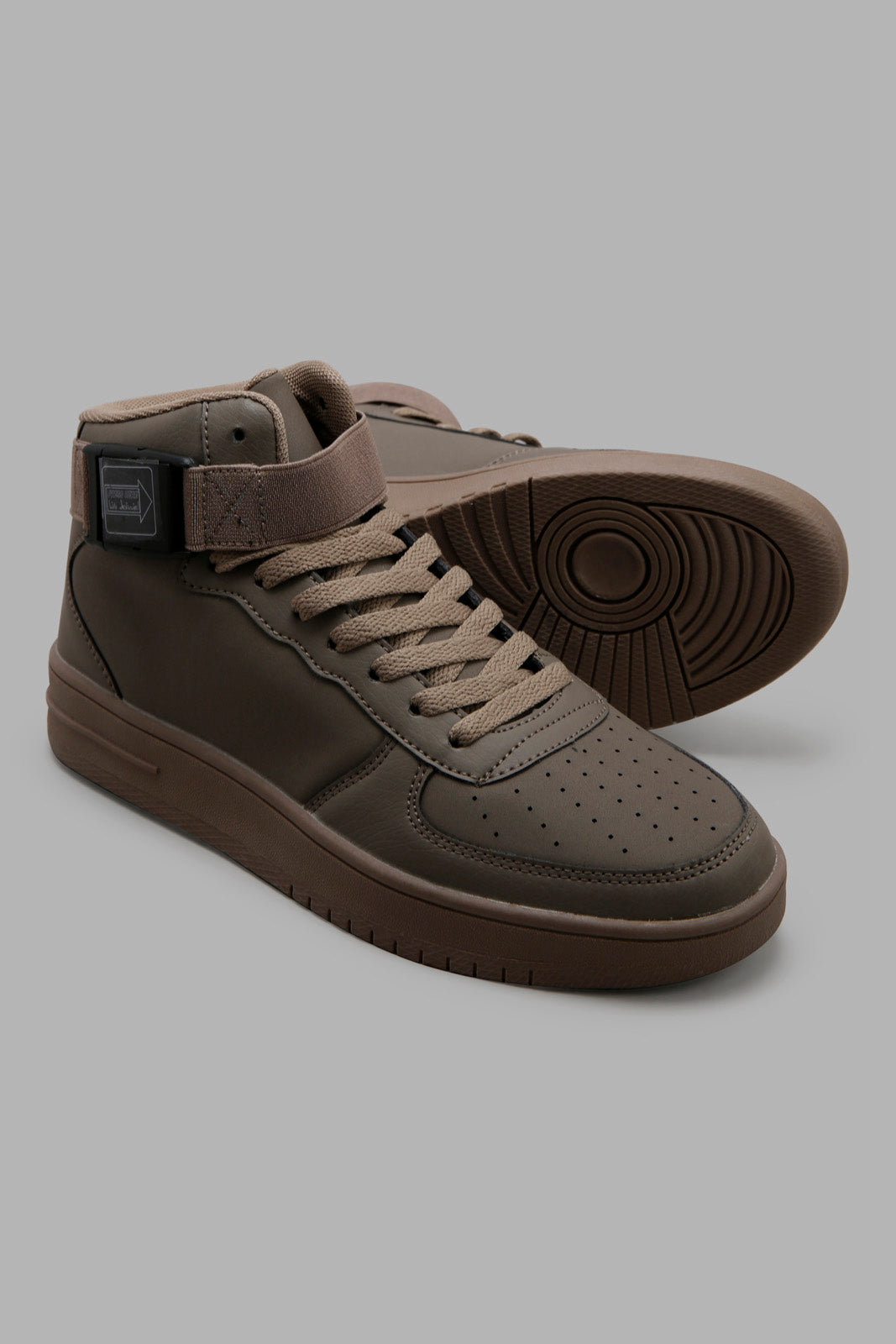 Redtag-Charcoal-Lace-up-High-Top-BSR-Trainers,-Category:Trainers,-Colour:Charcoal,-Deals:New-In,-Filter:Boys-Footwear-(5-to-14-Yrs),-New-In-BSR-FOO,-Non-Sale,-Section:Boys-(0-to-14Yrs),-W22A-Senior-Boys-5 to 14 Years