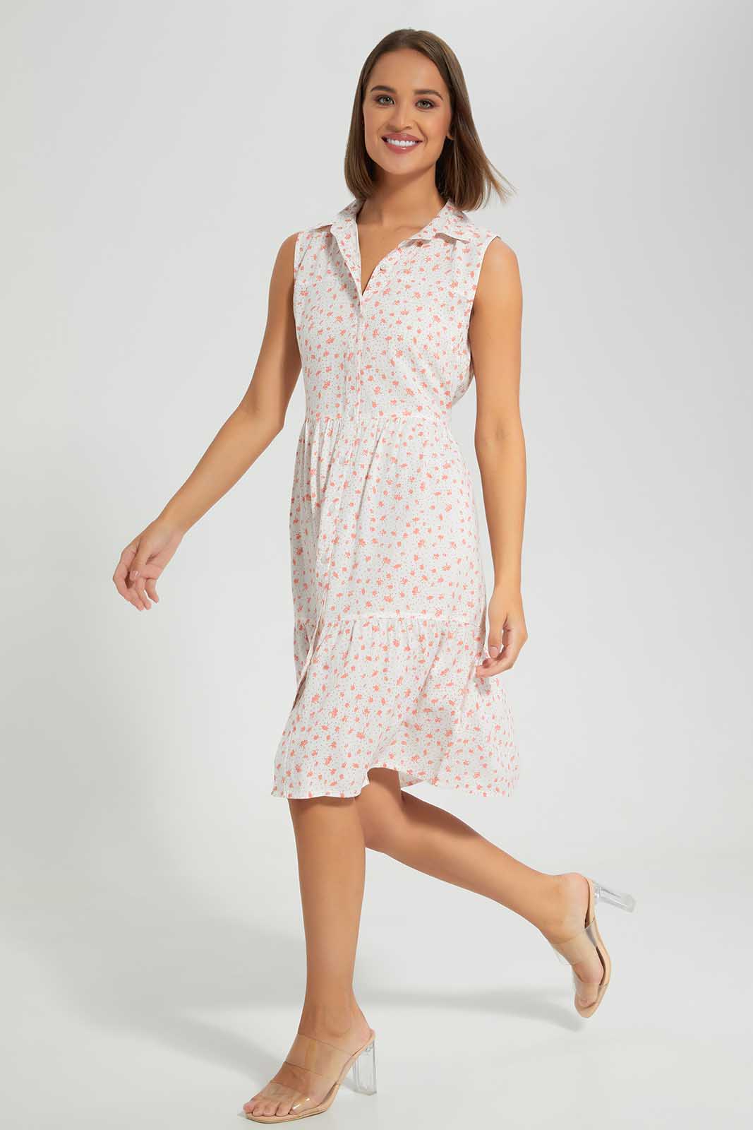 Redtag-Assorted-Collared-Sleeveless-Dress-Category:Dresses,-Colour:Assorted,-Deals:New-In,-Filter:Women's-Clothing,-LEC,-LEC-Dresses,-New-In-LEC-APL,-Non-Sale,-Section:Women,-W22O-Women's-
