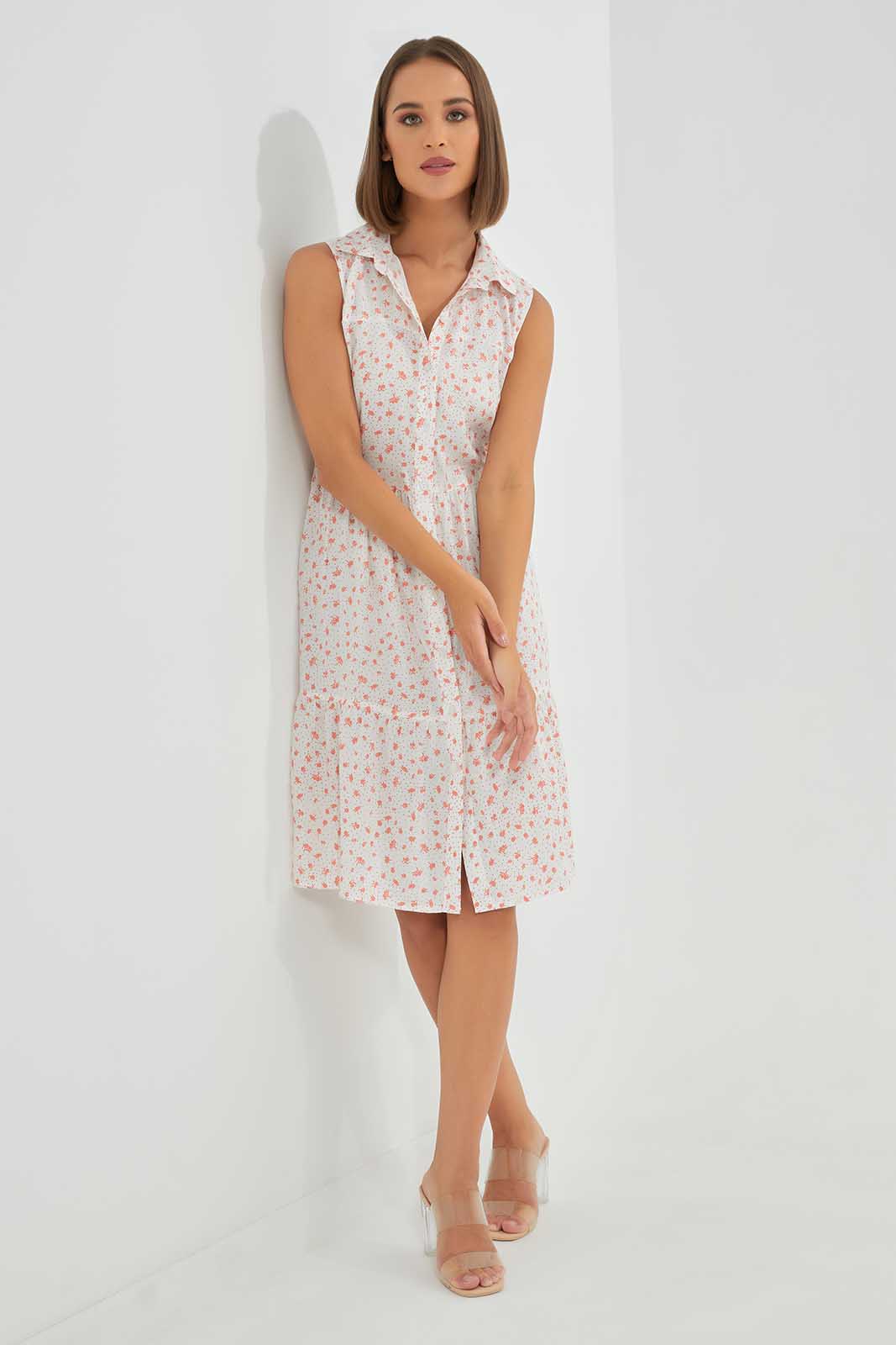 Redtag-Assorted-Collared-Sleeveless-Dress-Category:Dresses,-Colour:Assorted,-Deals:New-In,-Filter:Women's-Clothing,-LEC,-LEC-Dresses,-New-In-LEC-APL,-Non-Sale,-Section:Women,-W22O-Women's-