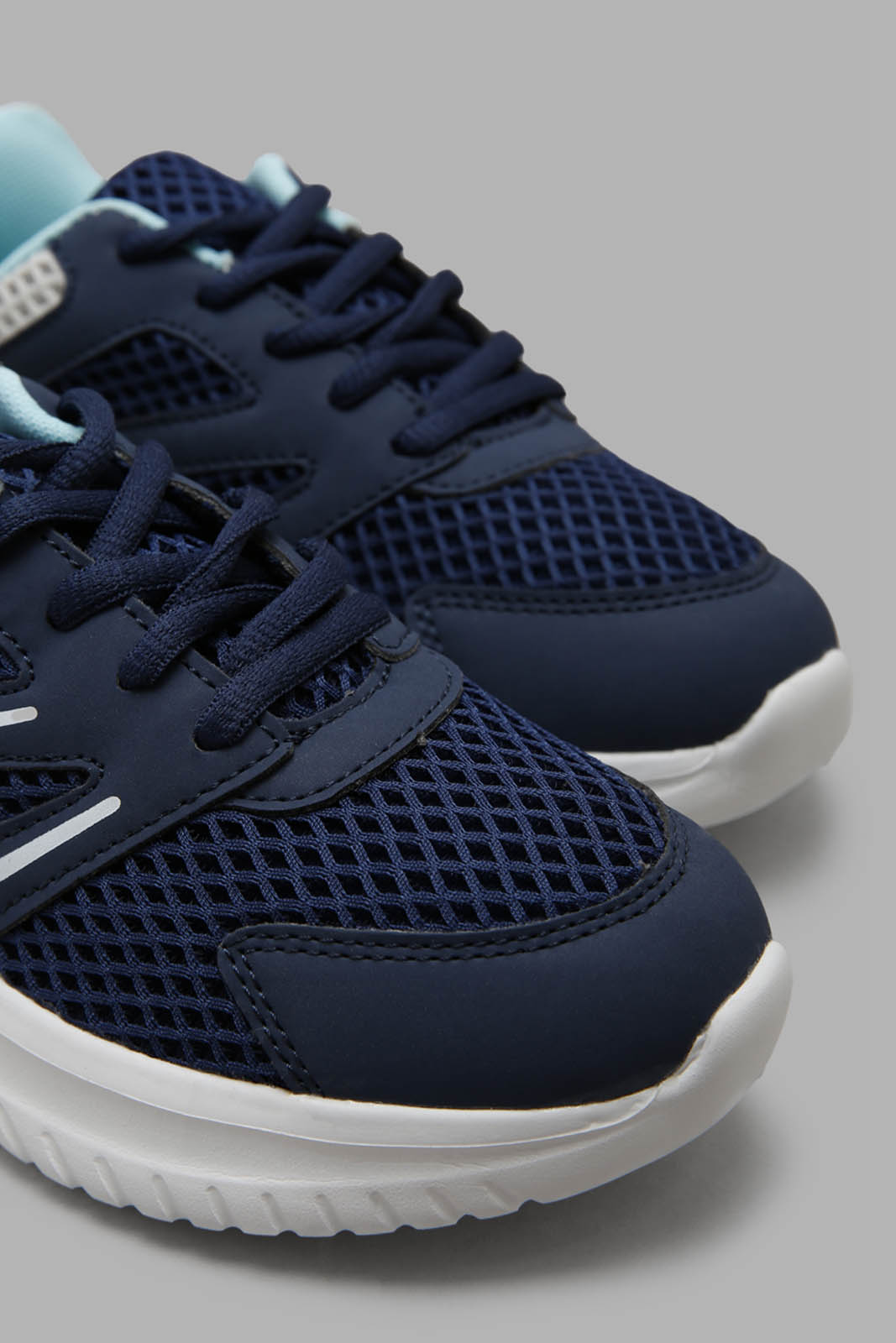 Redtag-Navy-Lace-Up-Trainer-Category:Trainers,-Colour:Navy,-Deals:New-In,-Filter:Girls-Footwear-(5-to-14-Yrs),-GSR-Trainers,-New-In-GSR-FOO,-Non-Sale,-Section:Girls-(0-to-14Yrs),-W22A-Senior-Girls-5 to 14 Years