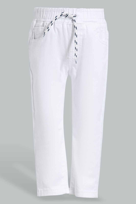 Redtag-White-Pull-On-Jeans-Category:Jeans,-Colour:White,-Deals:New-In,-Filter:Infant-Boys-(3-to-24-Mths),-INB-Jeans,-New-In-INB-APL,-Non-Sale,-Section:Boys-(0-to-14Yrs),-TBL,-W22O-Infant-Boys-3 to 24 Months