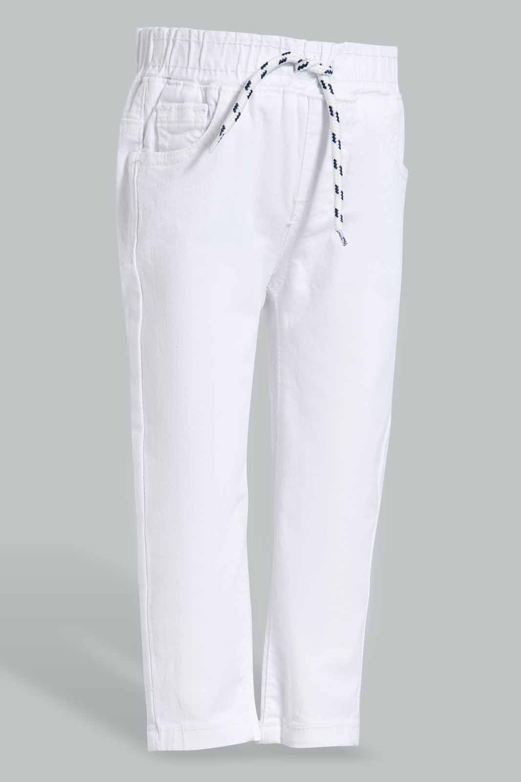 Redtag-White-Pull-On-Jeans-Category:Jeans,-Colour:White,-Deals:New-In,-Filter:Infant-Boys-(3-to-24-Mths),-INB-Jeans,-New-In-INB-APL,-Non-Sale,-Section:Boys-(0-to-14Yrs),-TBL,-W22O-Infant-Boys-3 to 24 Months