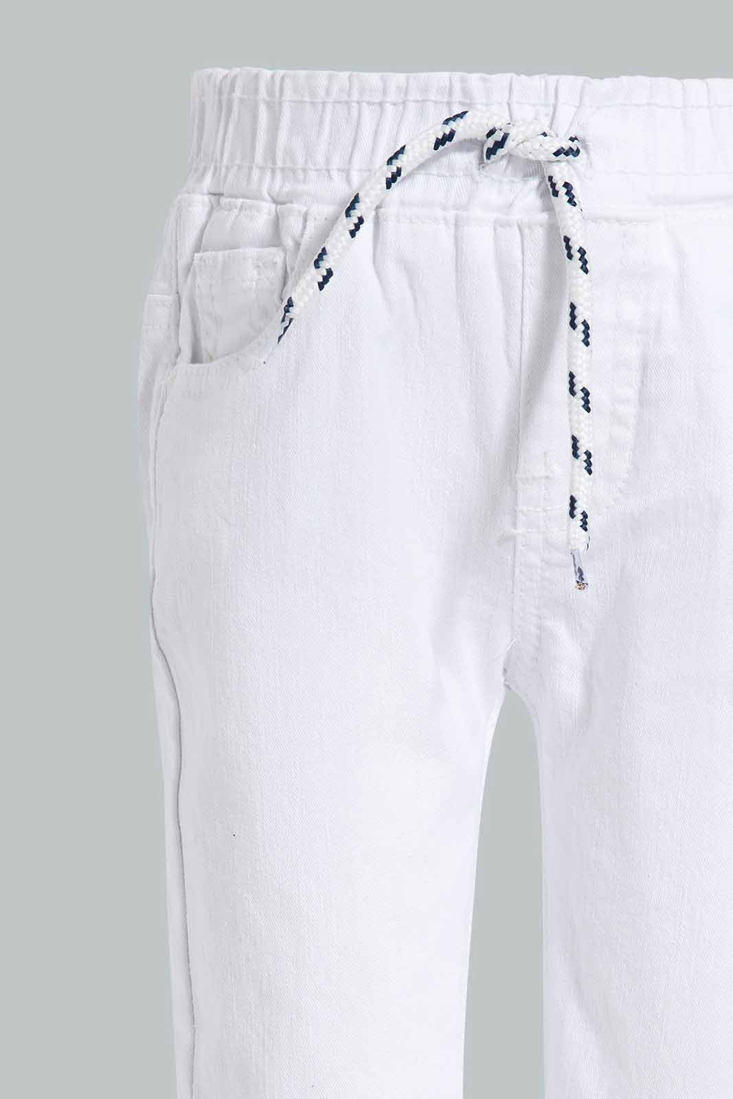 Redtag-White-Pull-On-Jeans-Category:Jeans,-Colour:White,-Deals:New-In,-Filter:Infant-Boys-(3-to-24-Mths),-INB-Jeans,-New-In-INB-APL,-Non-Sale,-Section:Boys-(0-to-14Yrs),-TBL,-W22O-Infant-Boys-3 to 24 Months