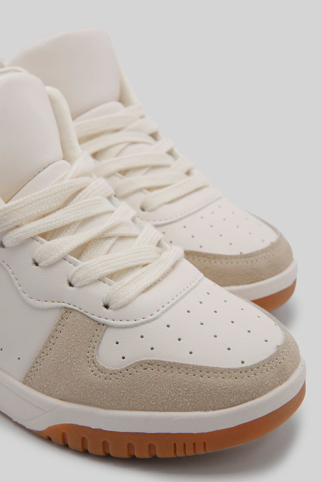 Redtag-Cream-High-Top-Sneaker-Category:Trainers,-Colour:Cream,-Deals:New-In,-Filter:Girls-Footwear-(5-to-14-Yrs),-GSR-Trainers,-New-In-GSR-FOO,-Non-Sale,-Section:Girls-(0-to-14Yrs),-W22B-Senior-Girls-5 to 14 Years