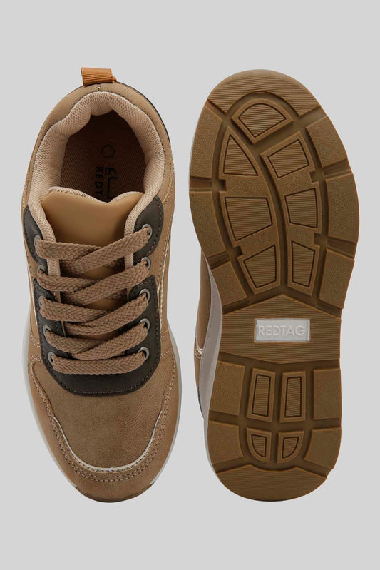 Redtag-Brown-Chunky-Sneaker-Category:Trainers,-Colour:Brown,-Deals:New-In,-Dept:Girls,-Filter:Girls-Footwear-(5-to-14-Yrs),-GSR-Trainers,-New-In-GSR-FOO,-Non-Sale,-Section:Girls-(0-to-14Yrs),-W22B-Senior-Girls-5 to 14 Years