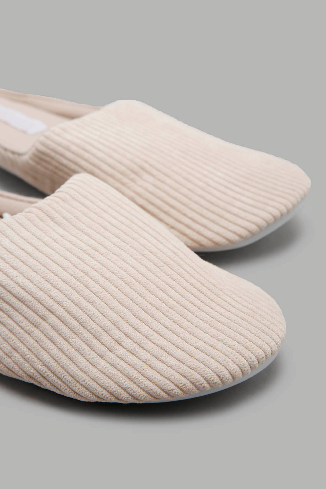 Redtag-Beige-Corduroy-Slipper-Category:Slippers,-CHR,-Colour:Beige,-Deals:New-In,-Filter:Women's-Footwear,-New-In-Women-FOO,-Non-Sale,-Section:Women,-W22A,-Women-Slippers-Women's-