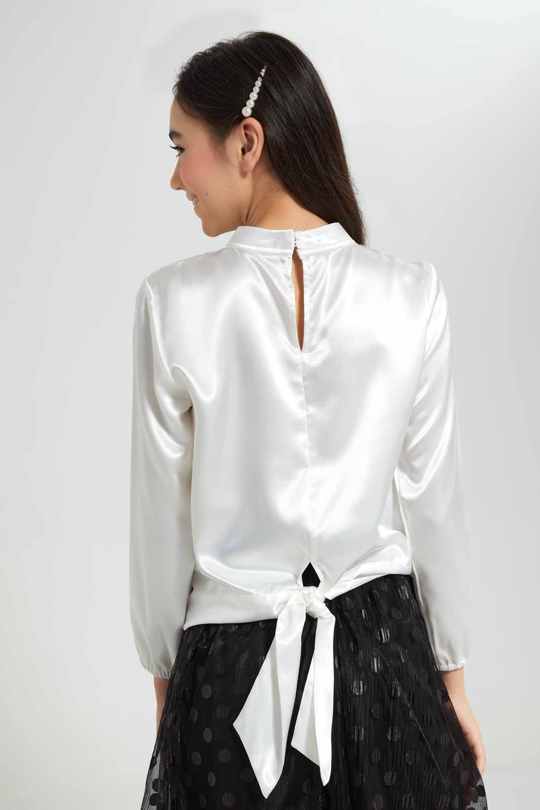 Redtag-White-SaT-Shirtn-Crop-Top-Category:Blouses,-Colour:White,-Deals:New-In,-Filter:Senior-Girls-(9-to-14-Yrs),-GSR-Blouses,-New-In-GSR-APL,-Non-Sale,-Section:Girls-(0-to-14Yrs),-W22O-Senior-Girls-9 to 14 Years