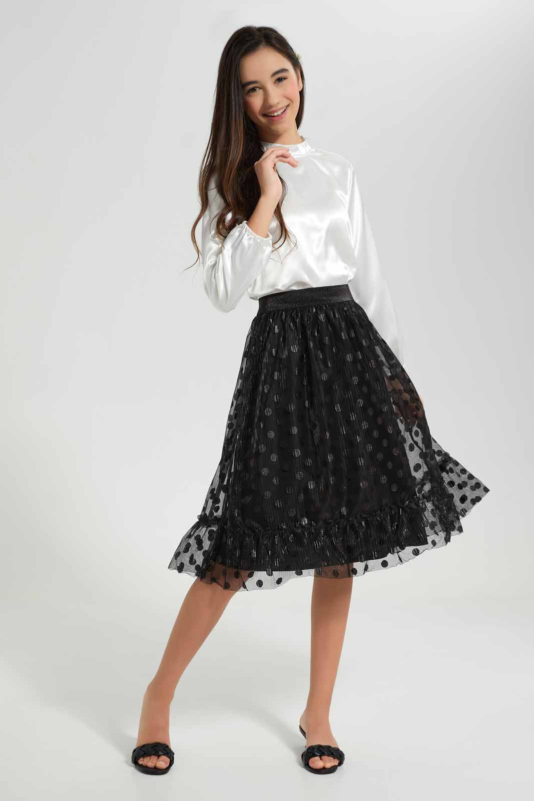 Redtag-White-SaT-Shirtn-Crop-Top-Category:Blouses,-Colour:White,-Deals:New-In,-Filter:Senior-Girls-(9-to-14-Yrs),-GSR-Blouses,-New-In-GSR-APL,-Non-Sale,-Section:Girls-(0-to-14Yrs),-W22O-Senior-Girls-9 to 14 Years