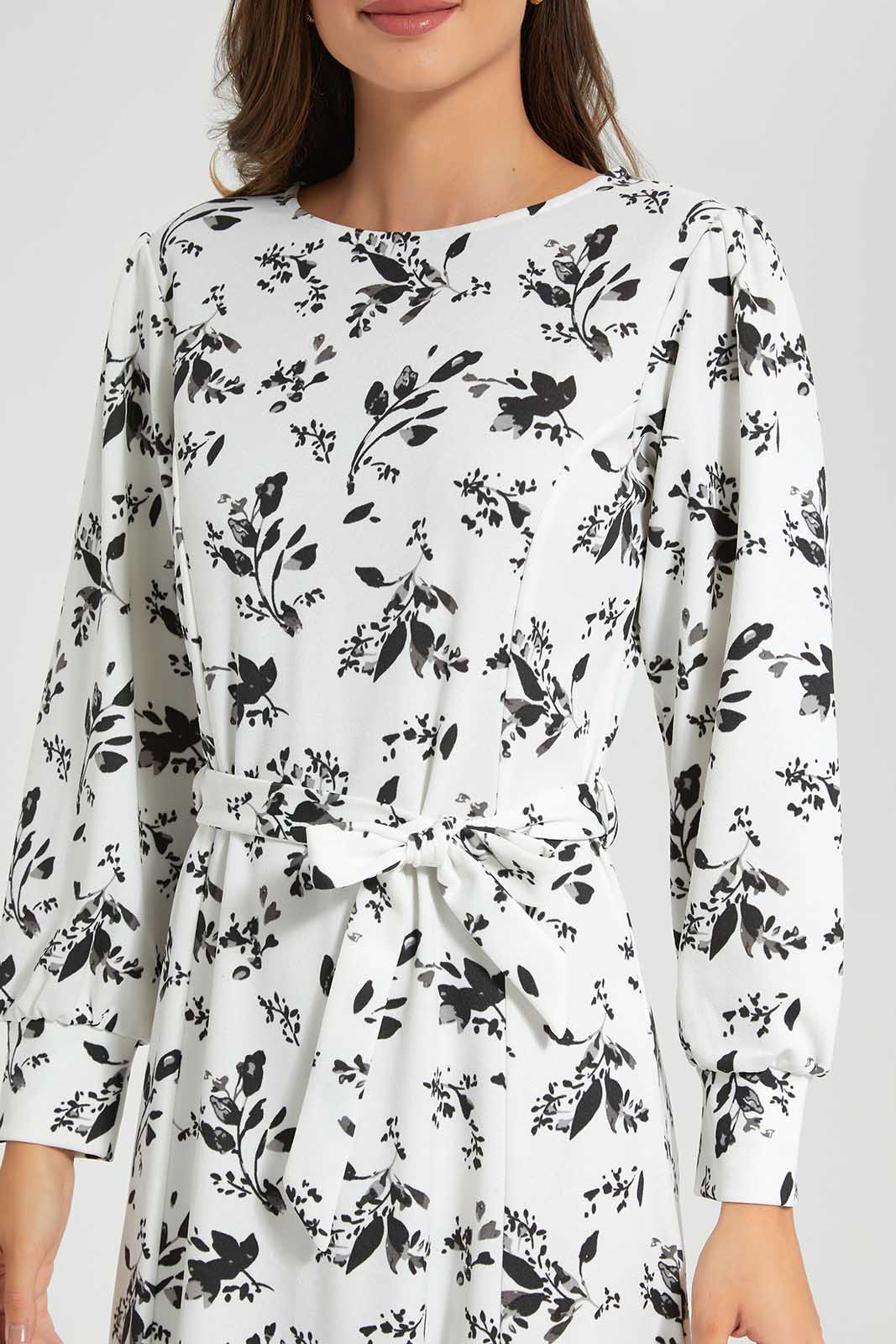 Redtag-White-Printed-Dress-Category:Dresses,-Colour:White,-Deals:New-In,-Filter:Women's-Clothing,-LDC,-LDC-Dresses,-New-In-LDC-APL,-Non-Sale,-Section:Women,-W22O-Women's-