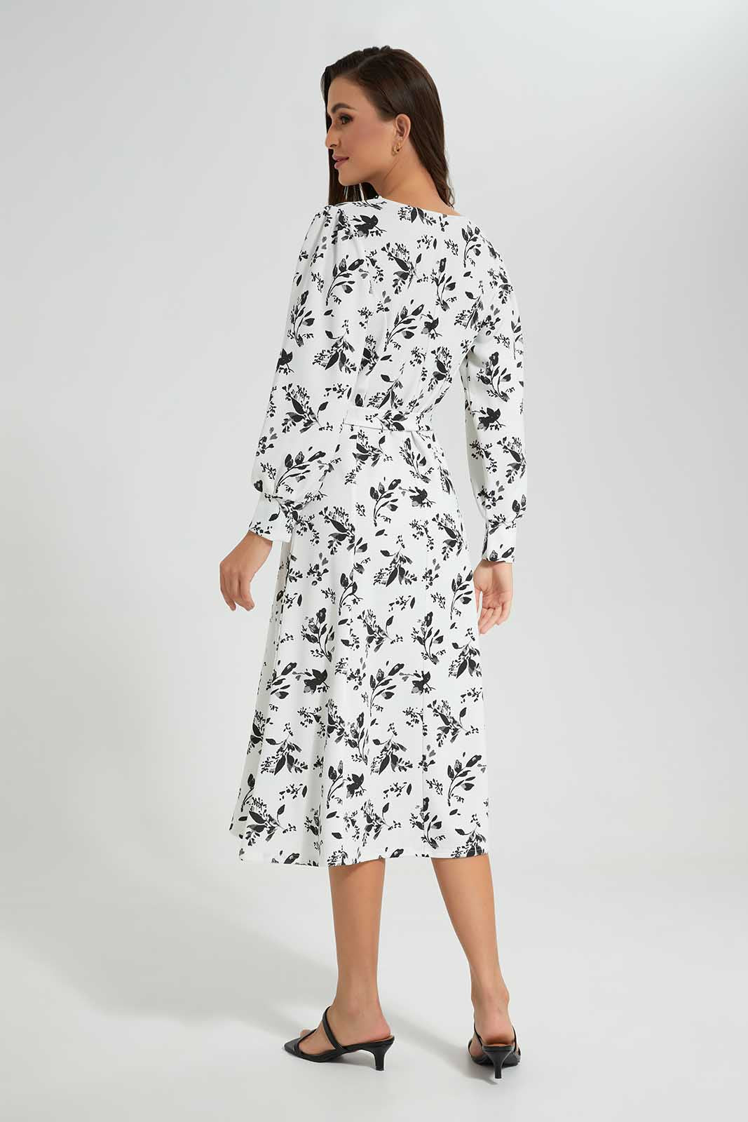 Redtag-White-Printed-Dress-Category:Dresses,-Colour:White,-Deals:New-In,-Filter:Women's-Clothing,-LDC,-LDC-Dresses,-New-In-LDC-APL,-Non-Sale,-Section:Women,-W22O-Women's-