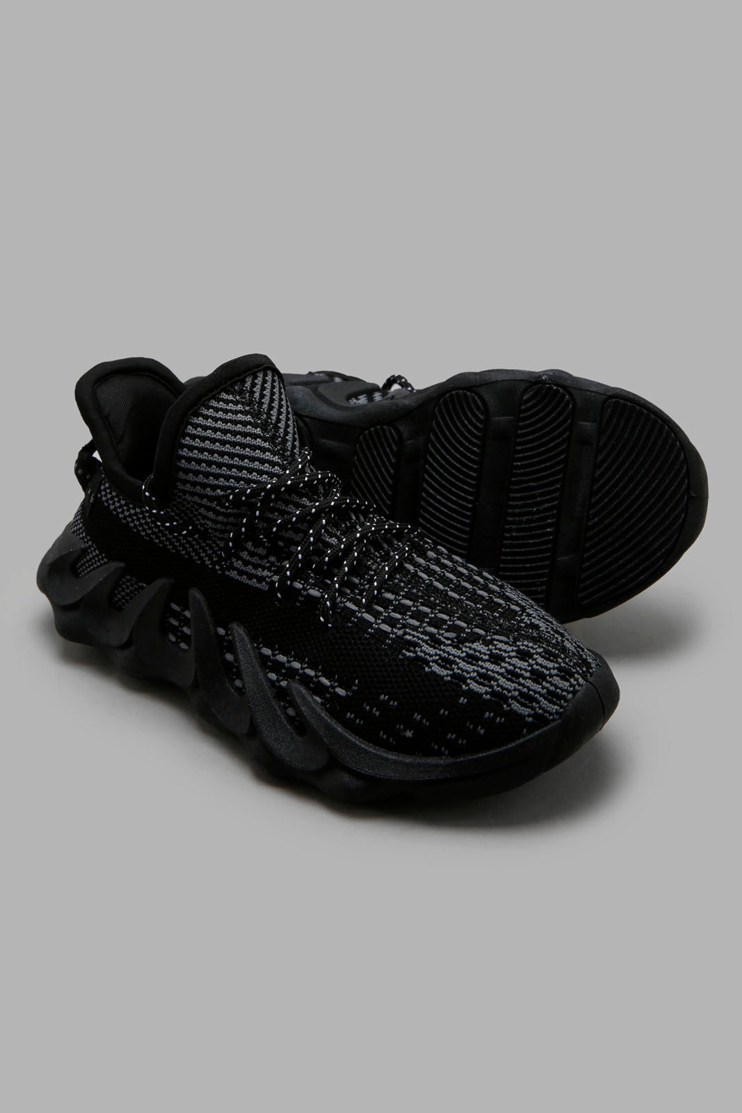 Redtag-Black-Volcano-Sneaker-BSR-Trainers,-BTS,-Category:Trainers,-Colour:Black,-Deals:New-In,-Filter:Boys-Footwear-(5-to-14-Yrs),-New-In-BSR-FOO,-Non-Sale,-Section:Boys-(0-to-14Yrs),-W22A-Senior-Boys-5 to 14 Years