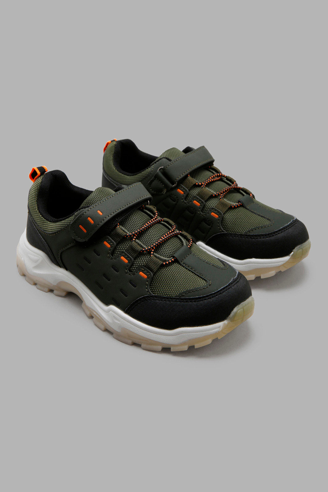 Redtag-Olive-Cut-Out-Upper-Trekker-BSR-Trainers,-Category:Trainers,-Colour:Olive,-Deals:New-In,-Filter:Boys-Footwear-(5-to-14-Yrs),-New-In-BSR-FOO,-Non-Sale,-Section:Boys-(0-to-14Yrs),-W22A-Senior-Boys-5 to 14 Years
