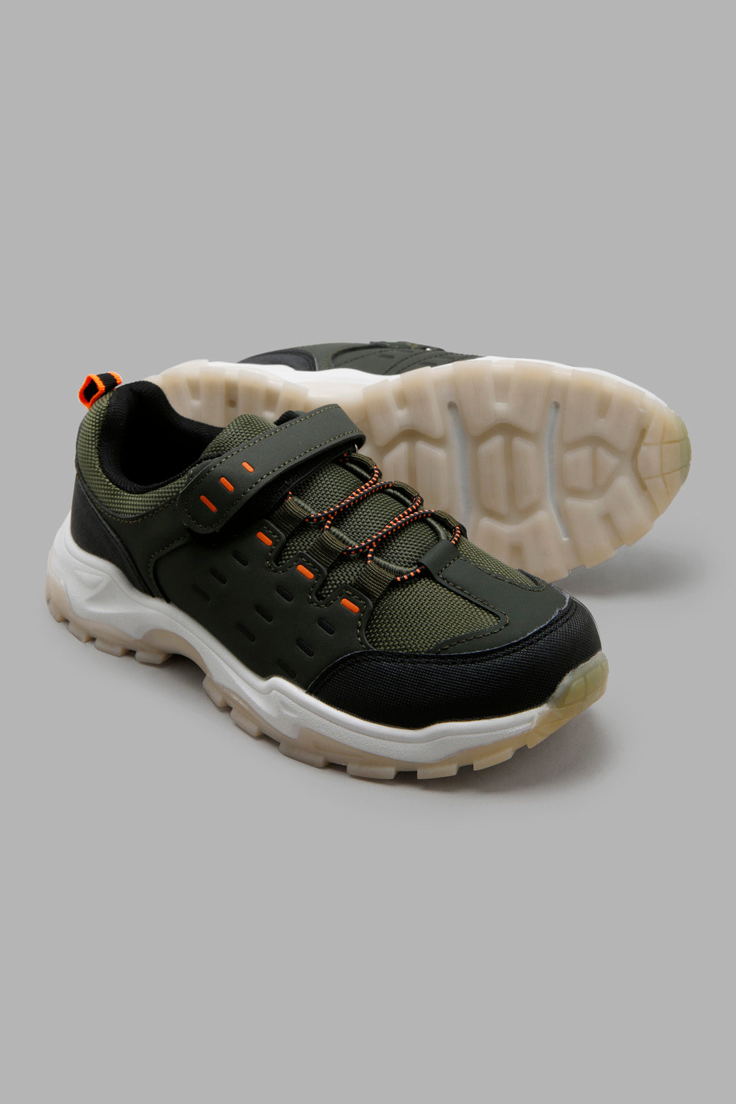 Redtag-Olive-Cut-Out-Upper-Trekker-BSR-Trainers,-Category:Trainers,-Colour:Olive,-Deals:New-In,-Filter:Boys-Footwear-(5-to-14-Yrs),-New-In-BSR-FOO,-Non-Sale,-Section:Boys-(0-to-14Yrs),-W22A-Senior-Boys-5 to 14 Years