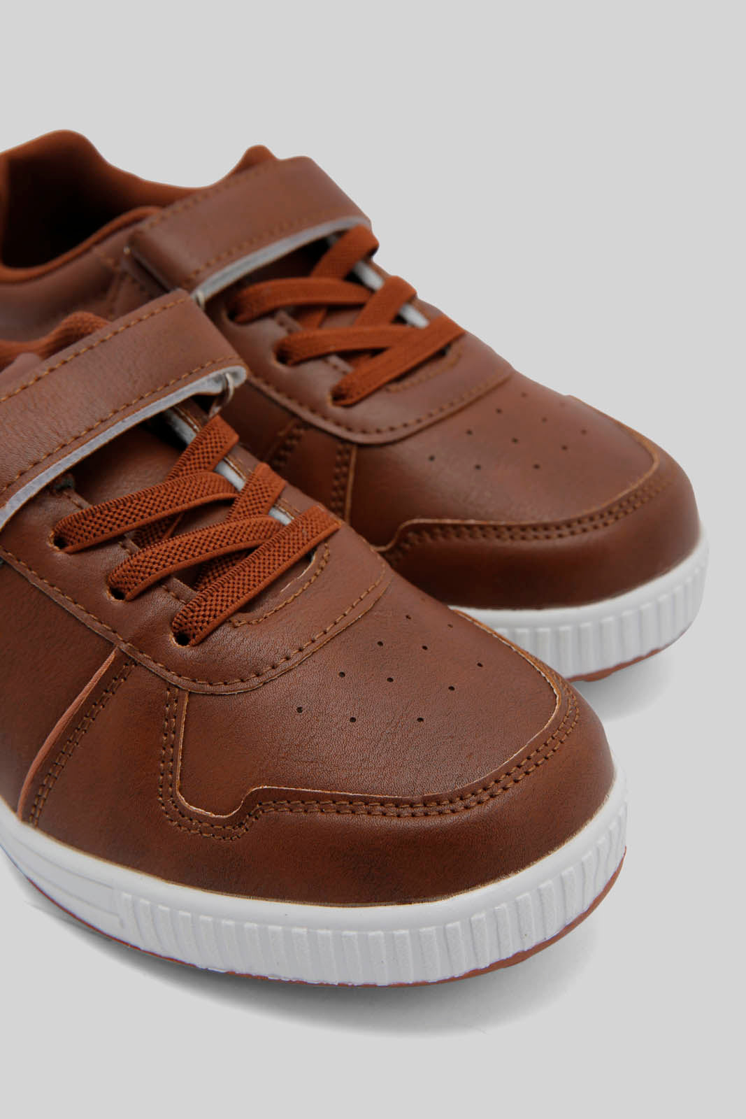 Redtag-Brown-Block-Sneaker-BSR-Shoes,-Category:Shoes,-Colour:Brown,-Deals:New-In,-Dept:Boys,-Filter:Boys-Footwear-(5-to-14-Yrs),-New-In-BSR-FOO,-Non-Sale,-Section:Boys-(0-to-14Yrs),-W22B-Senior-Boys-5 to 14 Years
