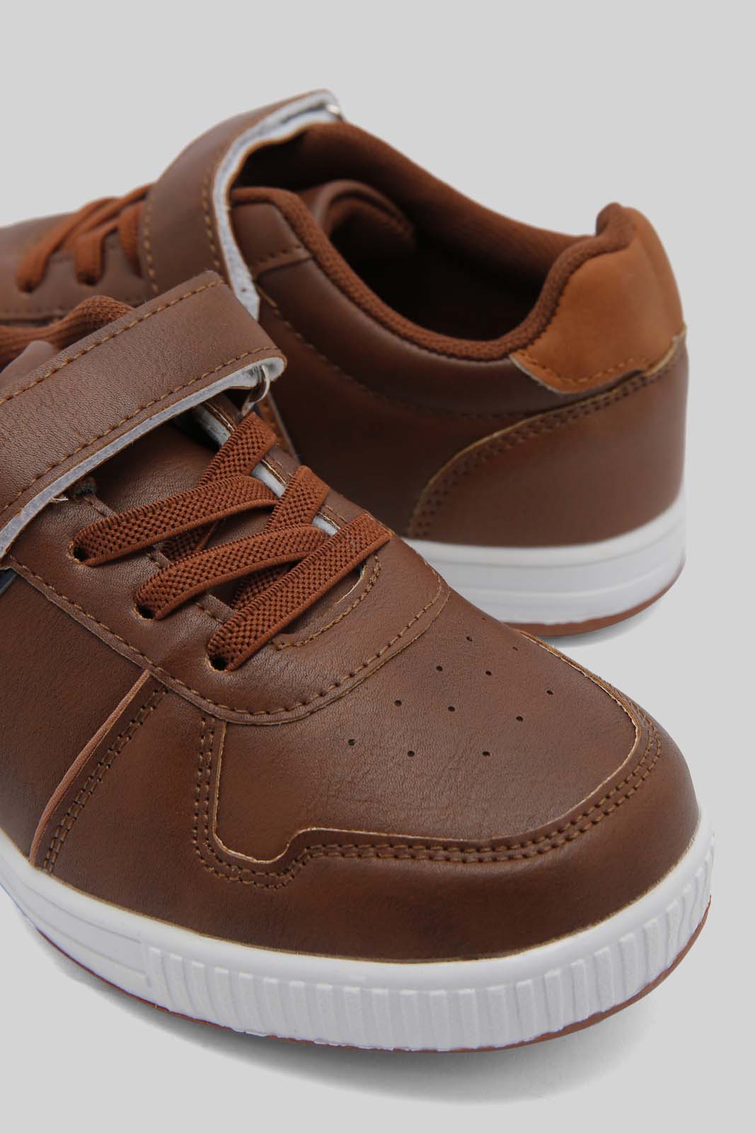 Redtag-Brown-Block-Sneaker-BSR-Shoes,-Category:Shoes,-Colour:Brown,-Deals:New-In,-Dept:Boys,-Filter:Boys-Footwear-(5-to-14-Yrs),-New-In-BSR-FOO,-Non-Sale,-Section:Boys-(0-to-14Yrs),-W22B-Senior-Boys-5 to 14 Years