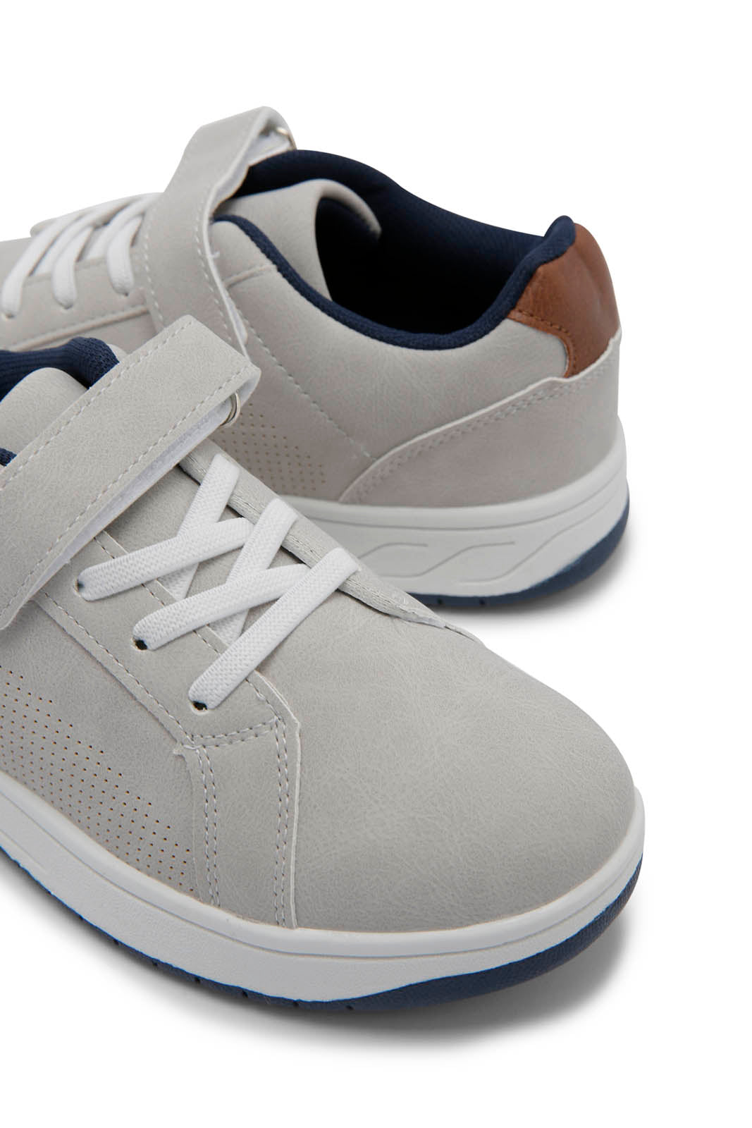 Redtag-Mid-Grey-Color-Block-Sneaker-BSR-Shoes,-Category:Shoes,-Colour:Grey,-Deals:New-In,-Dept:Boys,-Filter:Boys-Footwear-(5-to-14-Yrs),-New-In-BSR-FOO,-Non-Sale,-Section:Boys-(0-to-14Yrs),-W22B-Senior-Boys-5 to 14 Years