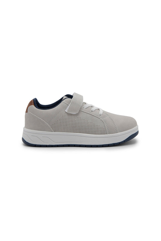 Redtag-Mid-Grey-Color-Block-Sneaker-BSR-Shoes,-Category:Shoes,-Colour:Grey,-Deals:New-In,-Dept:Boys,-Filter:Boys-Footwear-(5-to-14-Yrs),-New-In-BSR-FOO,-Non-Sale,-Section:Boys-(0-to-14Yrs),-W22B-Senior-Boys-5 to 14 Years