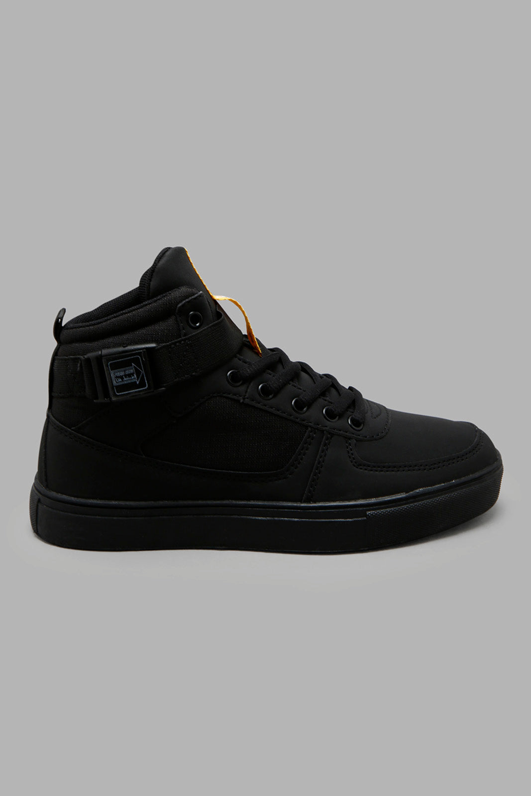 Redtag-Triple-Block-High-Top-Sneaker-BSR-Trainers,-Category:Trainers,-Colour:Black,-Deals:New-In,-Filter:Boys-Footwear-(5-to-14-Yrs),-New-In-BSR-FOO,-Non-Sale,-Section:Boys-(0-to-14Yrs),-W22A-Senior-Boys-5 to 14 Years