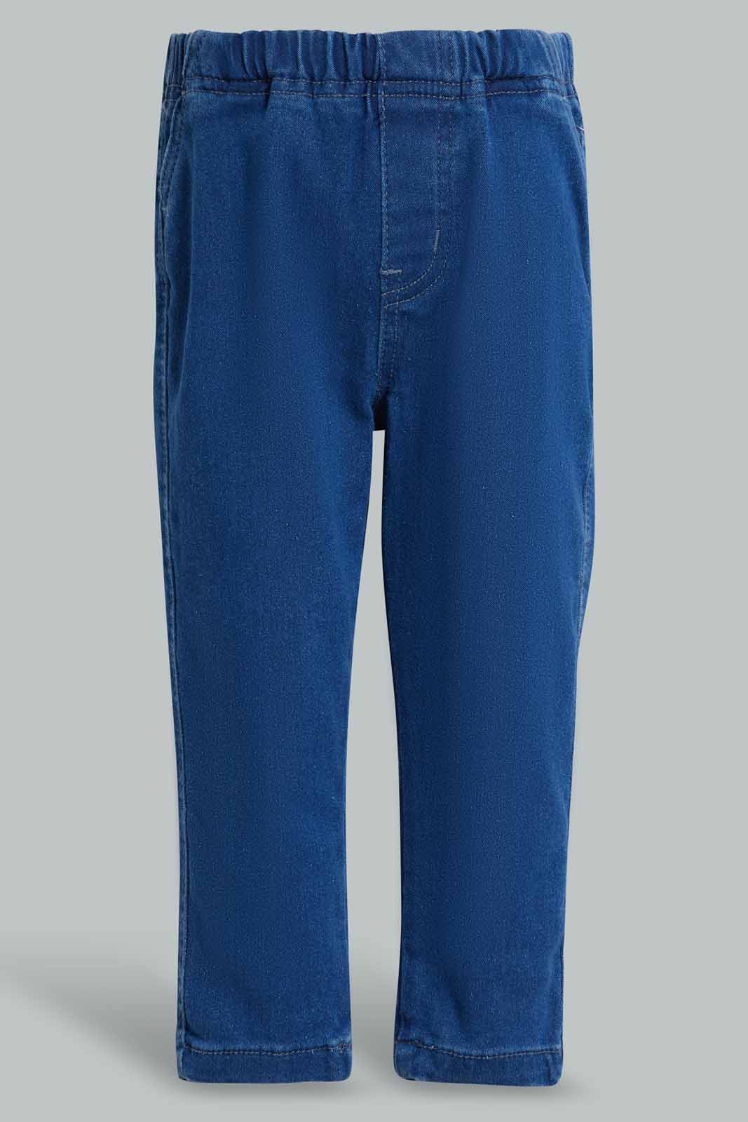 Redtag-Mid-Wash-Denim-Jegging-Category:Jeans,-Colour:Blue,-Deals:New-In,-Filter:Infant-Boys-(3-to-24-Mths),-INB-Jeans,-New-In-INB-APL,-Non-Sale,-Section:Boys-(0-to-14Yrs),-W22O-Infant-Boys-3 to 24 Months