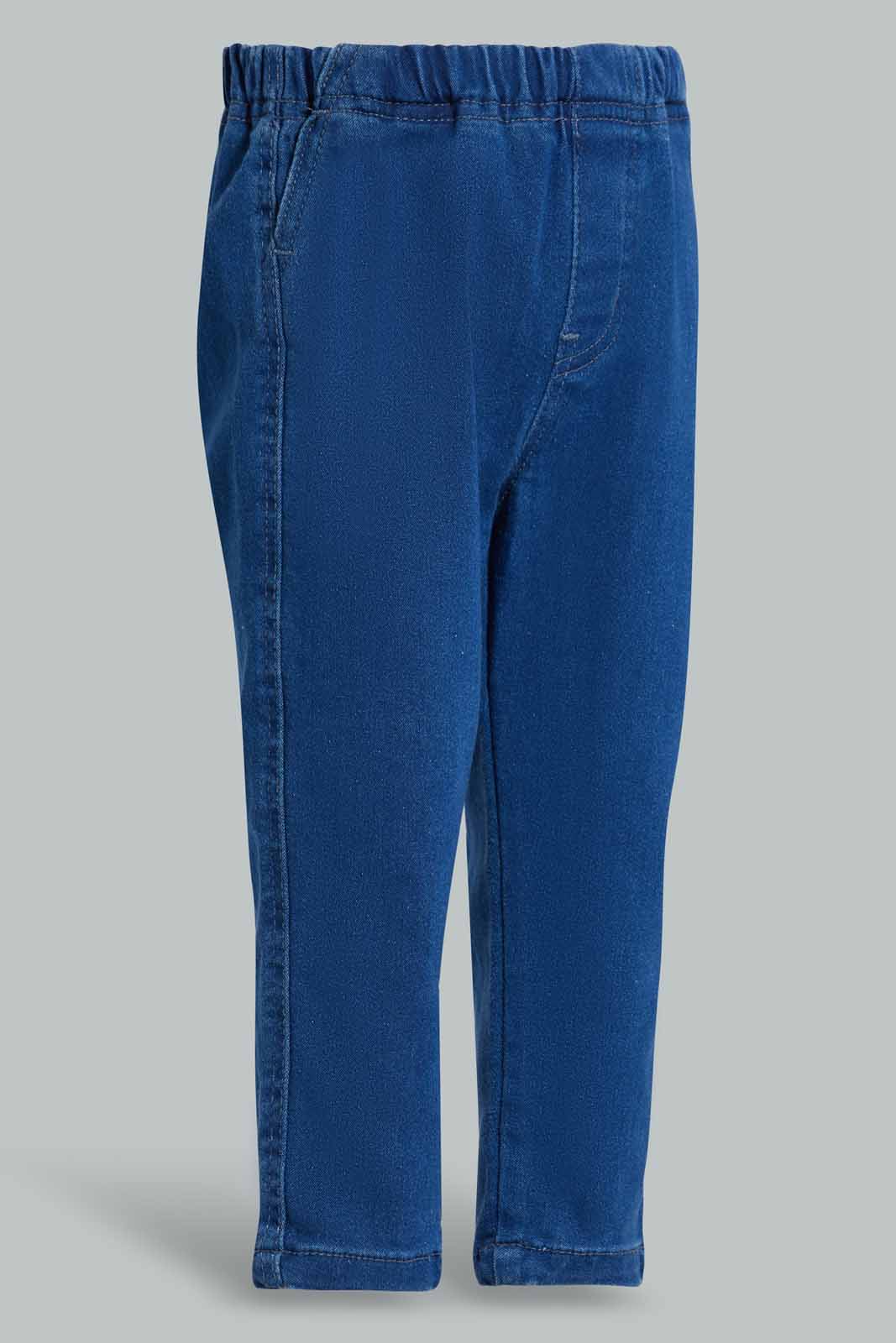 Redtag-Mid-Wash-Denim-Jegging-Category:Jeans,-Colour:Blue,-Deals:New-In,-Filter:Infant-Boys-(3-to-24-Mths),-INB-Jeans,-New-In-INB-APL,-Non-Sale,-Section:Boys-(0-to-14Yrs),-W22O-Infant-Boys-3 to 24 Months