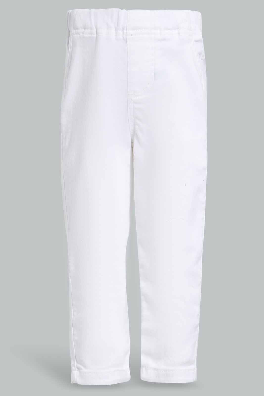 Redtag-White-Denim-Jegging-Category:Jeans,-Colour:White,-Deals:New-In,-Filter:Infant-Boys-(3-to-24-Mths),-INB-Jeans,-New-In-INB-APL,-Non-Sale,-Section:Boys-(0-to-14Yrs),-W22O-Infant-Boys-3 to 24 Months