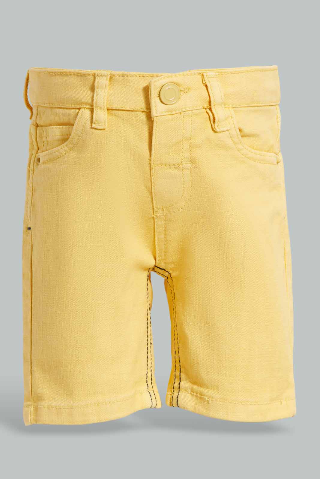 Redtag-Rattan-Color-Denim-Shorts-Category:Shorts,-Colour:Mustard,-Deals:New-In,-Filter:Infant-Boys-(3-to-24-Mths),-INB-Shorts,-New-In-INB-APL,-Non-Sale,-Section:Boys-(0-to-14Yrs),-W22O-Infant-Boys-3 to 24 Months