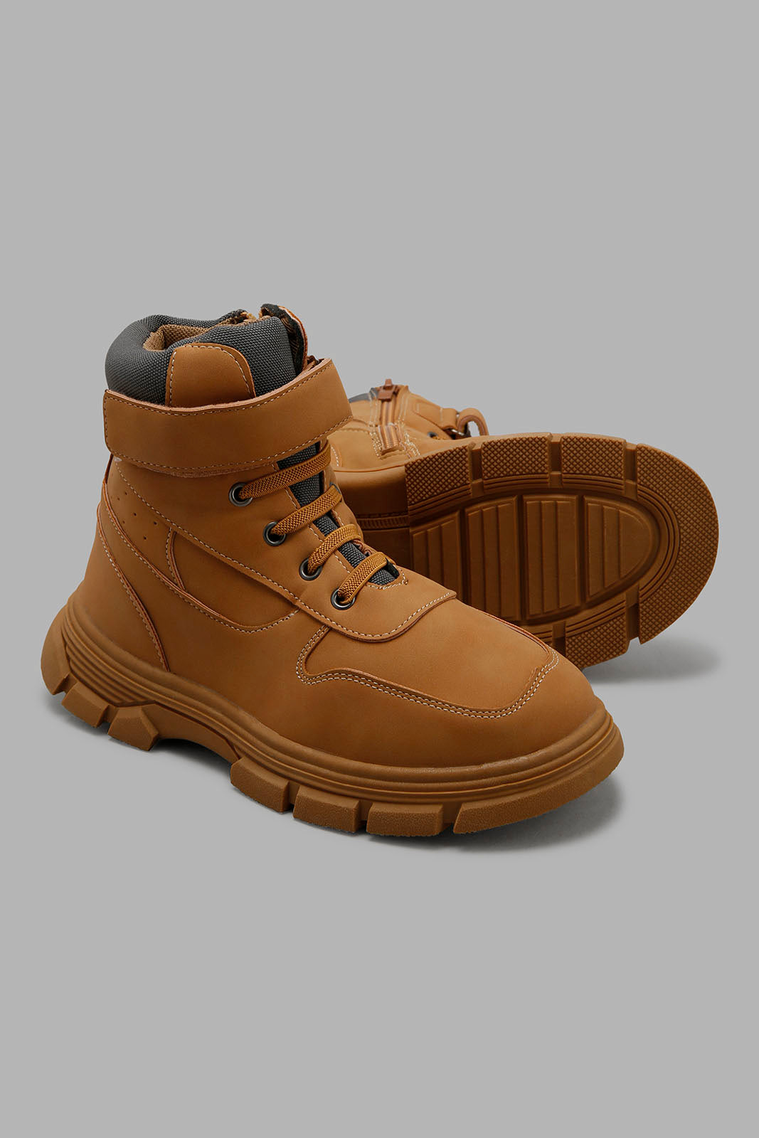 Redtag-Black-Plain-Utility-Boots-BSR-Boots,-Category:Boots,-Colour:Black,-Deals:New-In,-Filter:Boys-Footwear-(5-to-14-Yrs),-New-In-BSR-FOO,-Non-Sale,-Section:Boys-(0-to-14Yrs),-W22A-Senior-Boys-5 to 14 Years