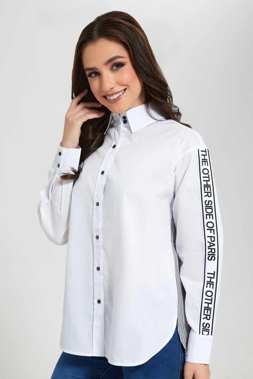 Redtag-White-Poplin-Shirt-Category:Blouses,-Colour:White,-Deals:New-In,-Filter:Women's-Clothing,-New-In-Women-APL,-Non-Sale,-Section:Women,-W22O,-Women-Blouses-Women's-