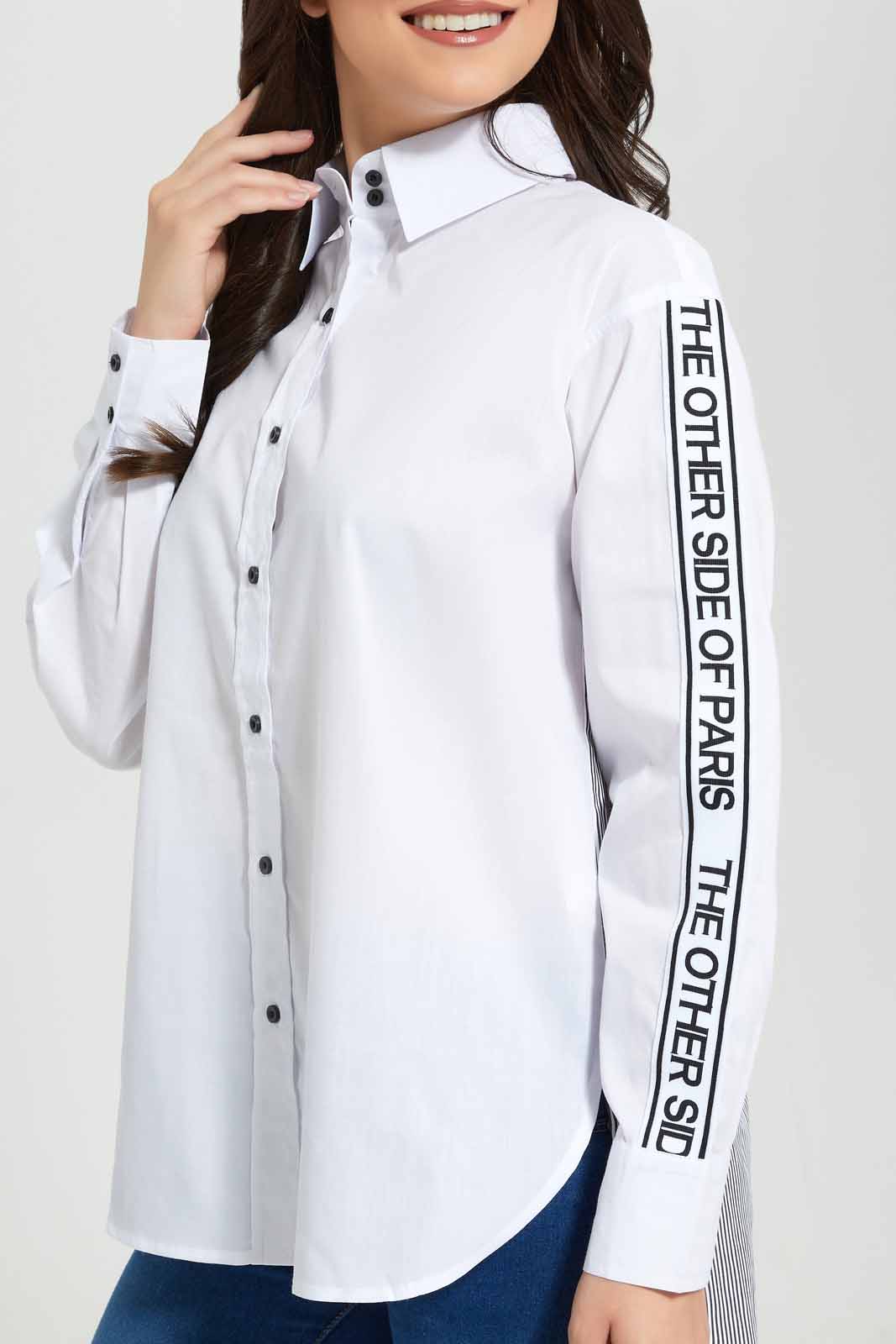 Redtag-White-Poplin-Shirt-Category:Blouses,-Colour:White,-Deals:New-In,-Filter:Women's-Clothing,-New-In-Women-APL,-Non-Sale,-Section:Women,-W22O,-Women-Blouses-Women's-