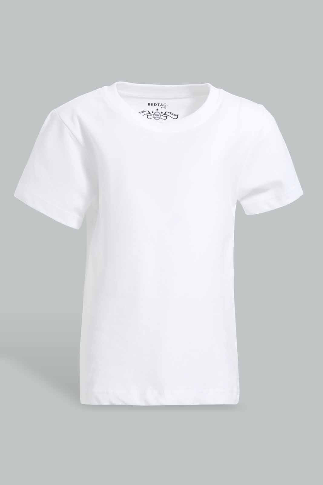 Redtag-Rattan-2-Pack-Striped-And-Solid-Tshirt-Category:T-Shirts,-Colour:Mustard,-Deals:New-In,-Filter:Infant-Boys-(3-to-24-Mths),-INB-T-Shirts,-New-In-INB-APL,-Non-Sale,-Section:Boys-(0-to-14Yrs),-W22O-Infant-Boys-