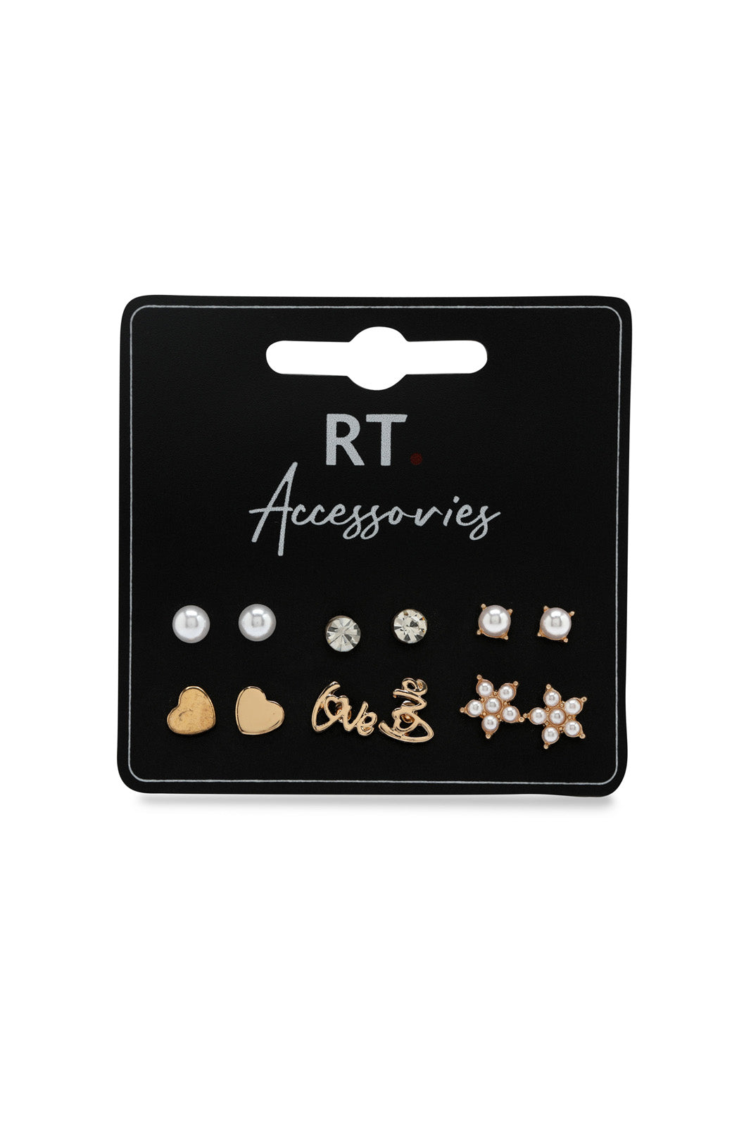 Redtag-Studs-2FOR69,-Category:Jewellery,-Colour:Assorted,-Deals:2-FOR-69,-Deals:New-In,-Dept:Ladieswear,-Filter:Women's-Accessories,-New-In-Women-ACC,-Section:Women,-W22O,-Women-Jewellery-Women-