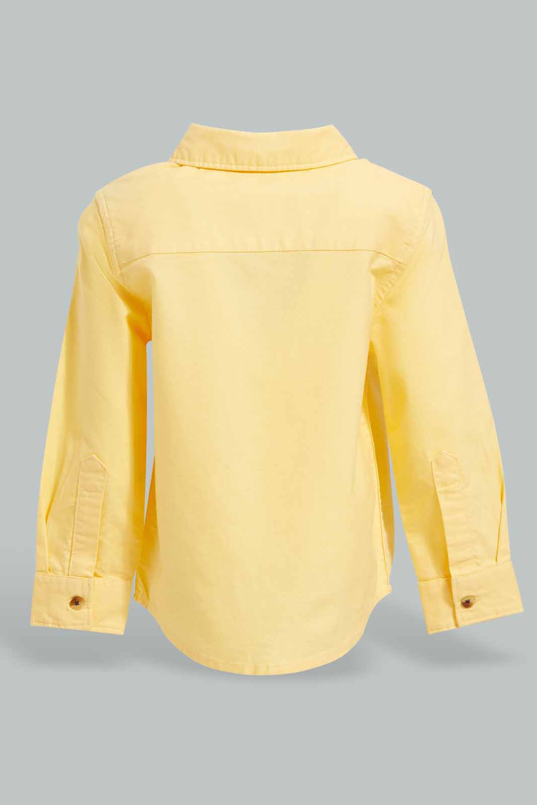Redtag-Yellow-Oxford-Shirts-Long-Sleeve-Category:Shirts,-Colour:Yellow,-Deals:New-In,-Filter:Infant-Boys-(3-to-24-Mths),-INB-Shirts,-New-In-INB-APL,-Non-Sale,-Section:Boys-(0-to-14Yrs),-W22O-Infant-Boys-3 to 24 Months