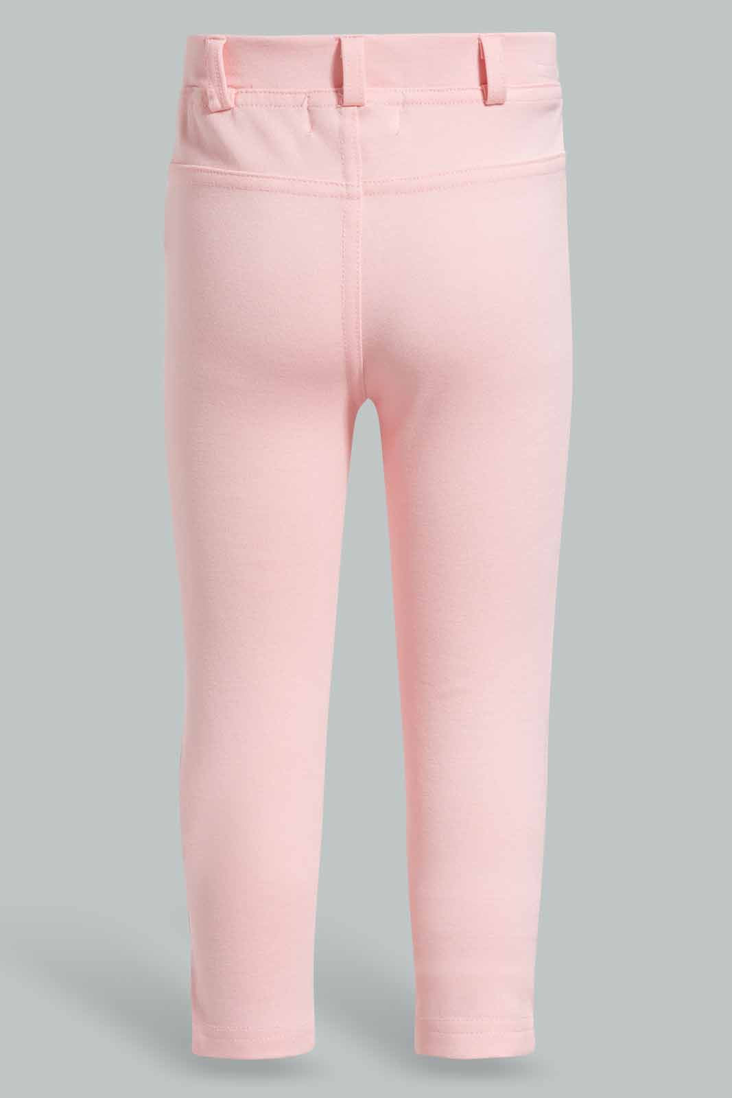 Redtag-Pink-Coloured-Casual-Trouser-Category:Trousers,-Colour:Apricot,-Deals:New-In,-Filter:Infant-Girls-(3-to-24-Mths),-ING-Trousers,-New-In-ING-APL,-Non-Sale,-Section:Girls-(0-to-14Yrs),-TBL,-W22O-Infant-Girls-3 to 24 Months