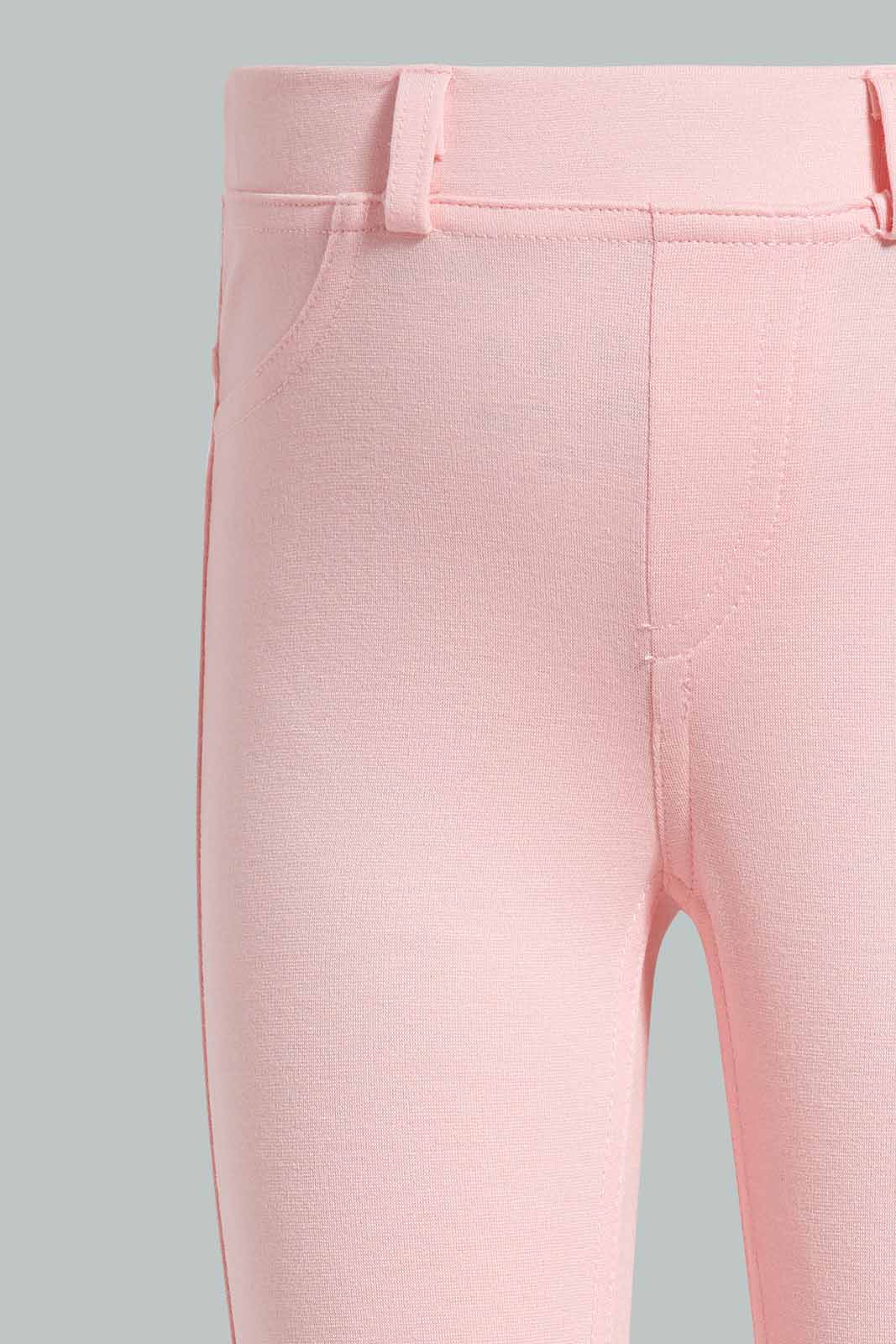 Redtag-Pink-Coloured-Casual-Trouser-Category:Trousers,-Colour:Apricot,-Deals:New-In,-Filter:Infant-Girls-(3-to-24-Mths),-ING-Trousers,-New-In-ING-APL,-Non-Sale,-Section:Girls-(0-to-14Yrs),-TBL,-W22O-Infant-Girls-3 to 24 Months