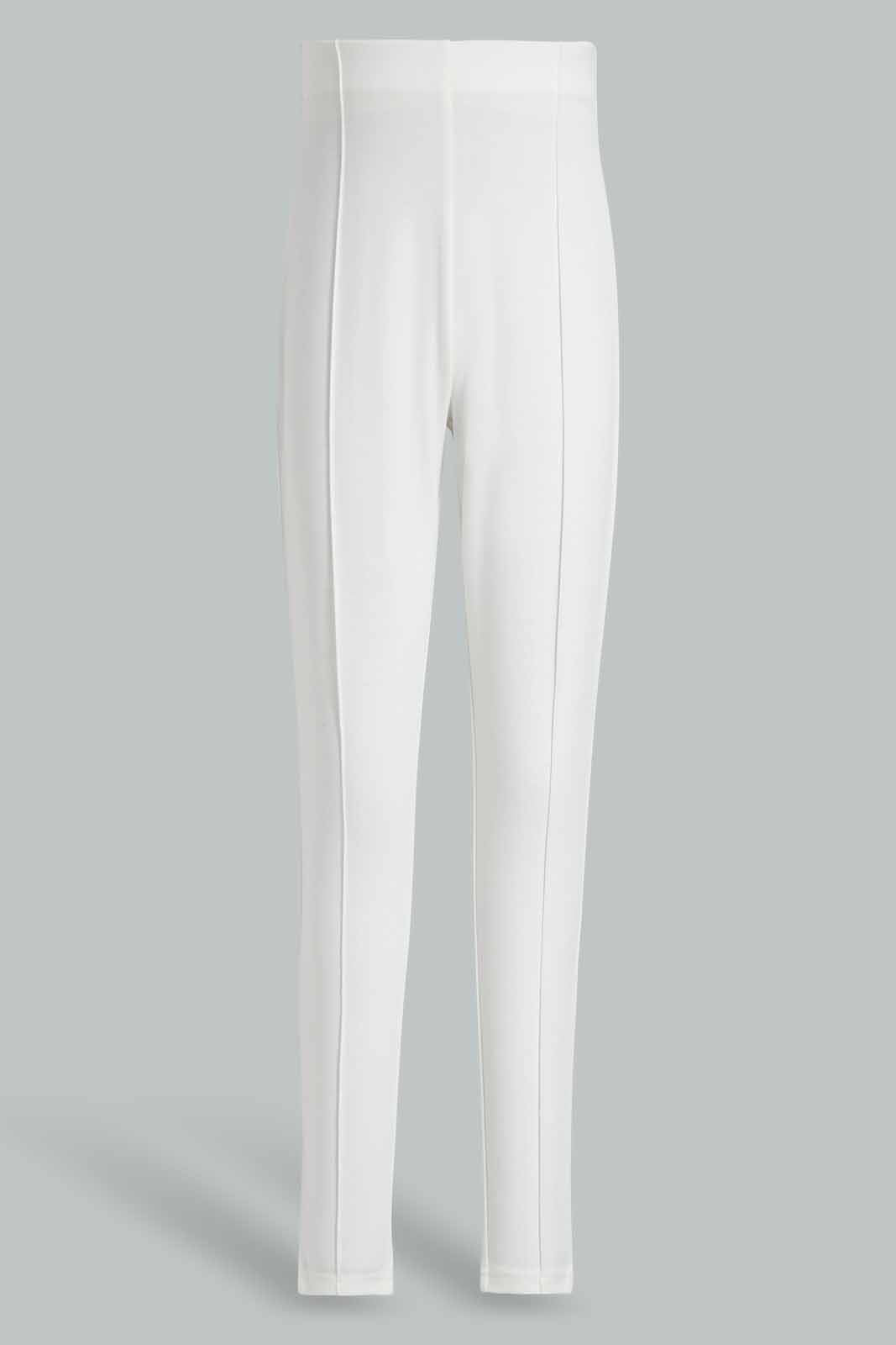 Redtag-Ivory-Pleated-Pontie-Legging-.-Category:Jeggings,-Colour:Ivory,-Deals:New-In,-Filter:Women's-Clothing,-New-In-Women,-Non-Sale,-Section:Women,-W22O,-Women-Jeggings-Women's-