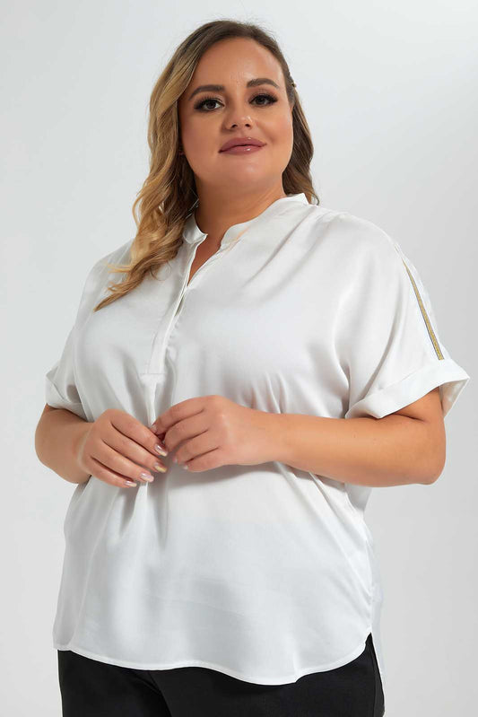 Redtag-Ivory-Tape-Blouse-As-Original-Category:Blouses,-Colour:Ivory,-Deals:New-In,-Filter:Plus-Size,-LDP-Blouses,-New-In-LDP-APL,-Non-Sale,-Section:Women,-W22O-Women's-