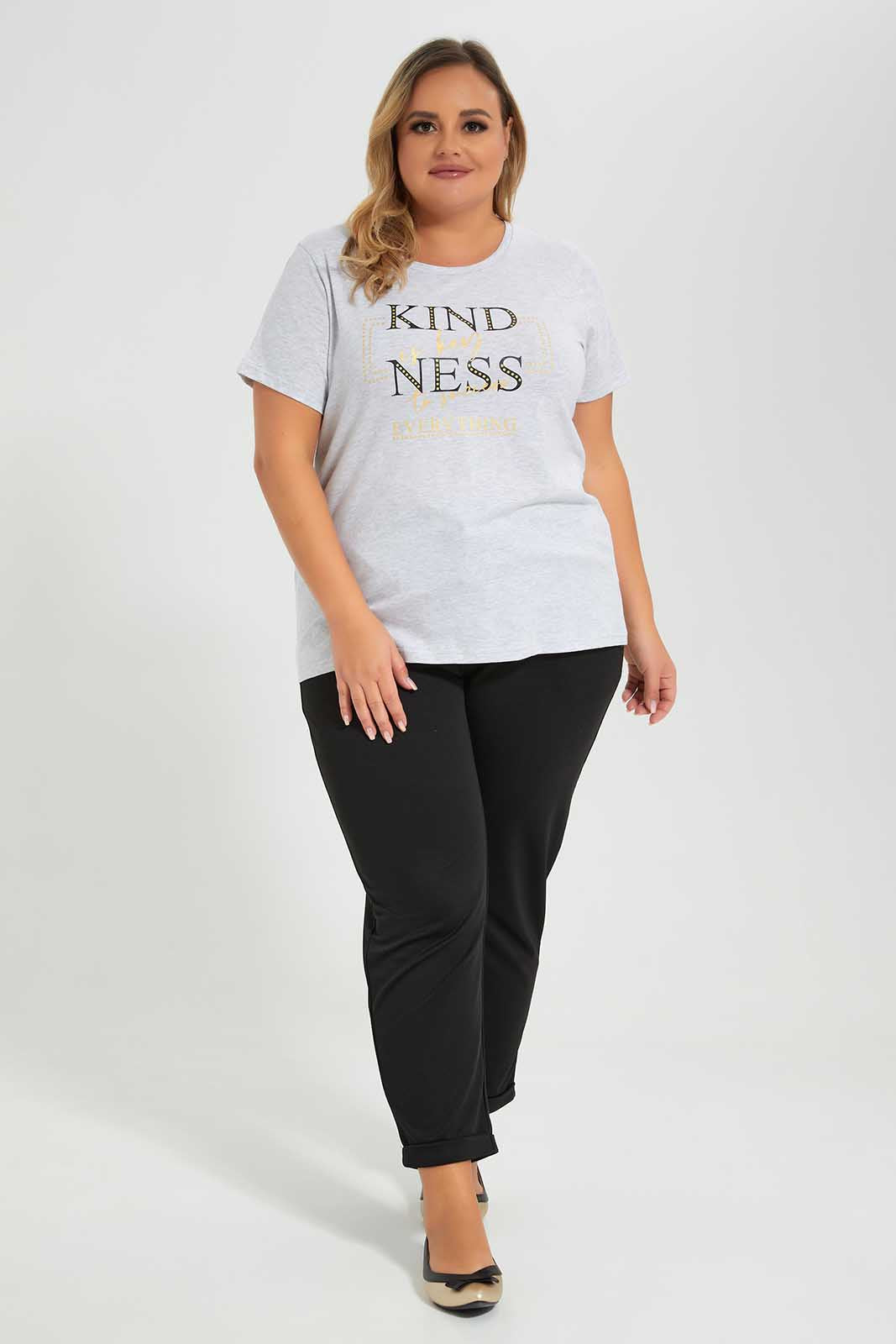 Redtag-Grey-Graphic-Tee-Category:T-Shirts,-Colour:Grey,-Deals:New-In,-Filter:Plus-Size,-LDP-T-Shirts,-New-In-LDP-APL,-Non-Sale,-Section:Women,-TBL,-W22O-Women's-
