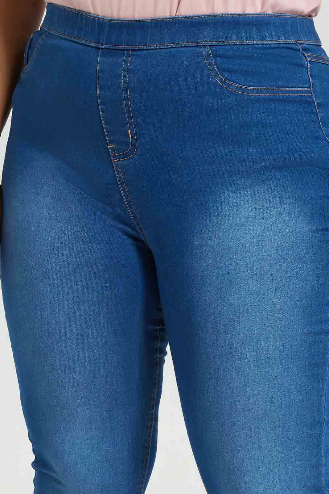 Redtag-Darkwash-Blue-Jegging-Category:Jeggings,-Colour:Dark-Wash,-Deals:New-In,-Filter:Plus-Size,-LDP-Jeggings,-New-In-LDP-APL,-Non-Sale,-Section:Women,-TBL,-W22O-Women's-