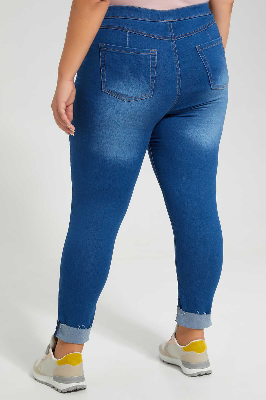 Redtag-Darkwash-Blue-Jegging-Category:Jeggings,-Colour:Dark-Wash,-Deals:New-In,-Filter:Plus-Size,-LDP-Jeggings,-New-In-LDP-APL,-Non-Sale,-Section:Women,-TBL,-W22O-Women's-