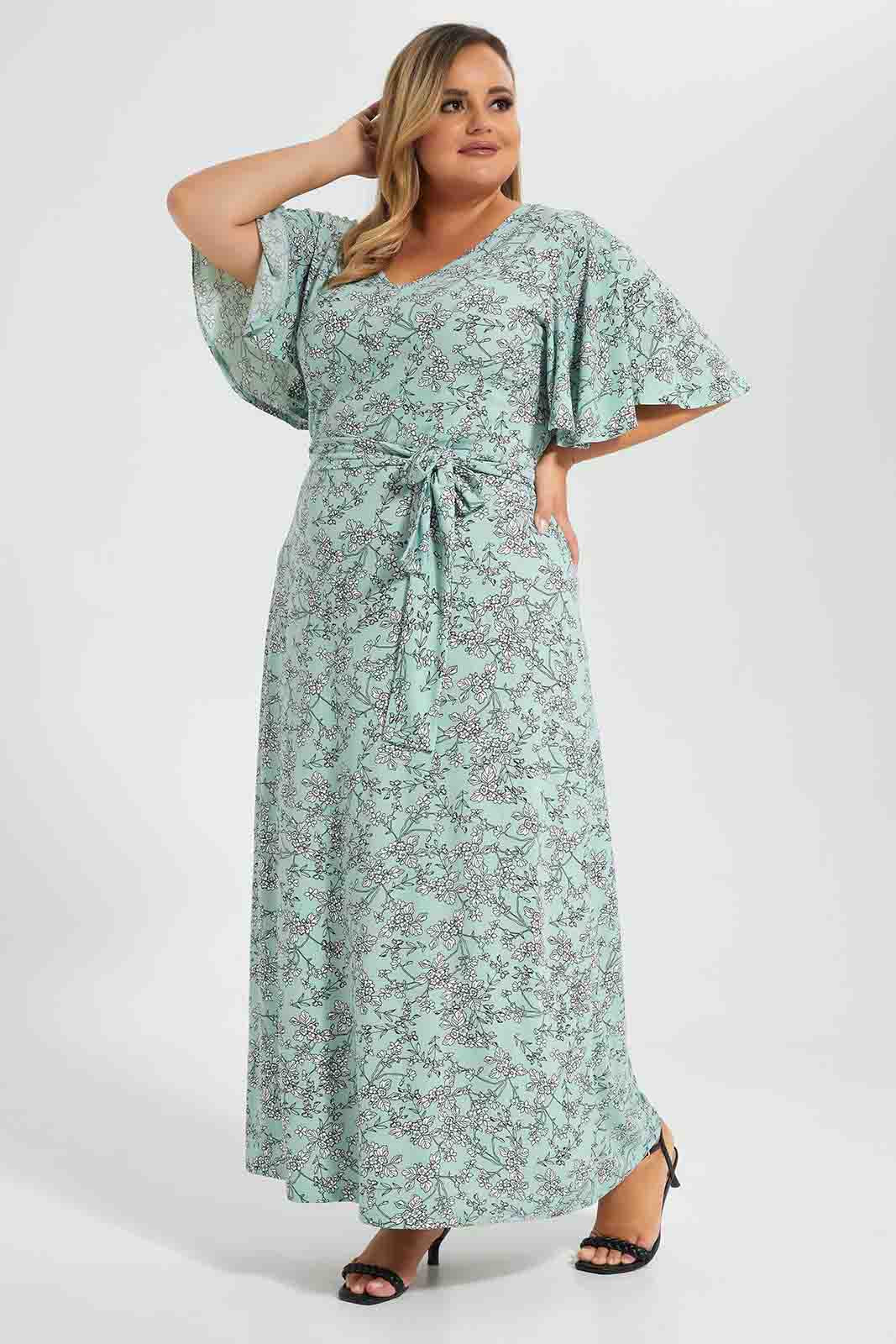 Redtag-Assorted-Floral-Print-Maxi-Dress-Category:Dresses,-Colour:Assorted,-Deals:New-In,-Filter:Plus-Size,-LDP-Dresses,-New-In-LDP-APL,-Non-Sale,-Section:Women,-W22O-Women's-