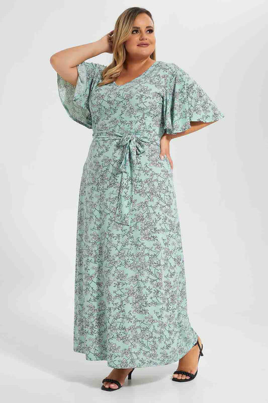 Redtag-Assorted-Floral-Print-Maxi-Dress-Category:Dresses,-Colour:Assorted,-Deals:New-In,-Filter:Plus-Size,-LDP-Dresses,-New-In-LDP-APL,-Non-Sale,-Section:Women,-W22O-Women's-
