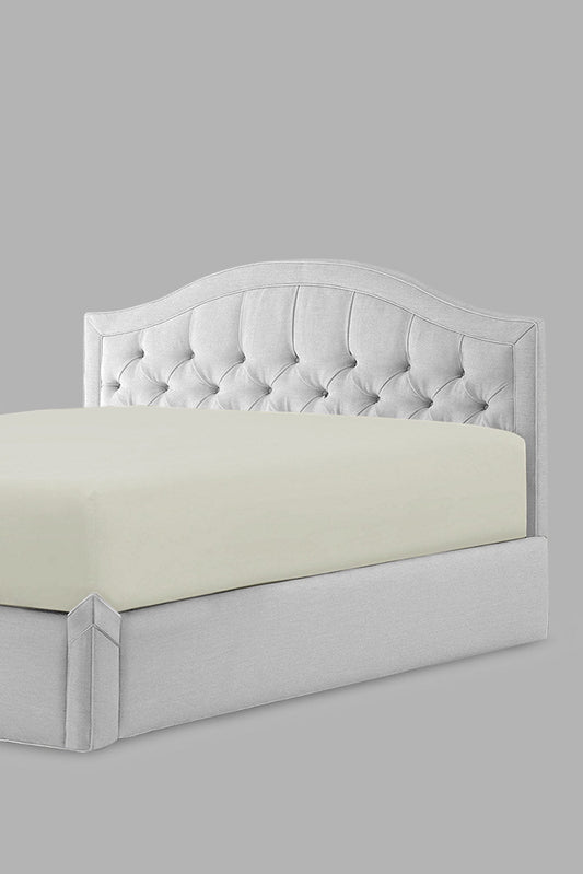 Redtag-Ivory-Fitted-Sheet-(Super-King-Size)-365,-Category:Fitted-Sheets,-Colour:Ivory,-Deals:New-In,-Filter:Home-Bedroom,-HMW-BED-Fitted-Sheets,-New-In-HMW-BED,-Non-Sale,-Section:Homewares-Home-Bedroom-