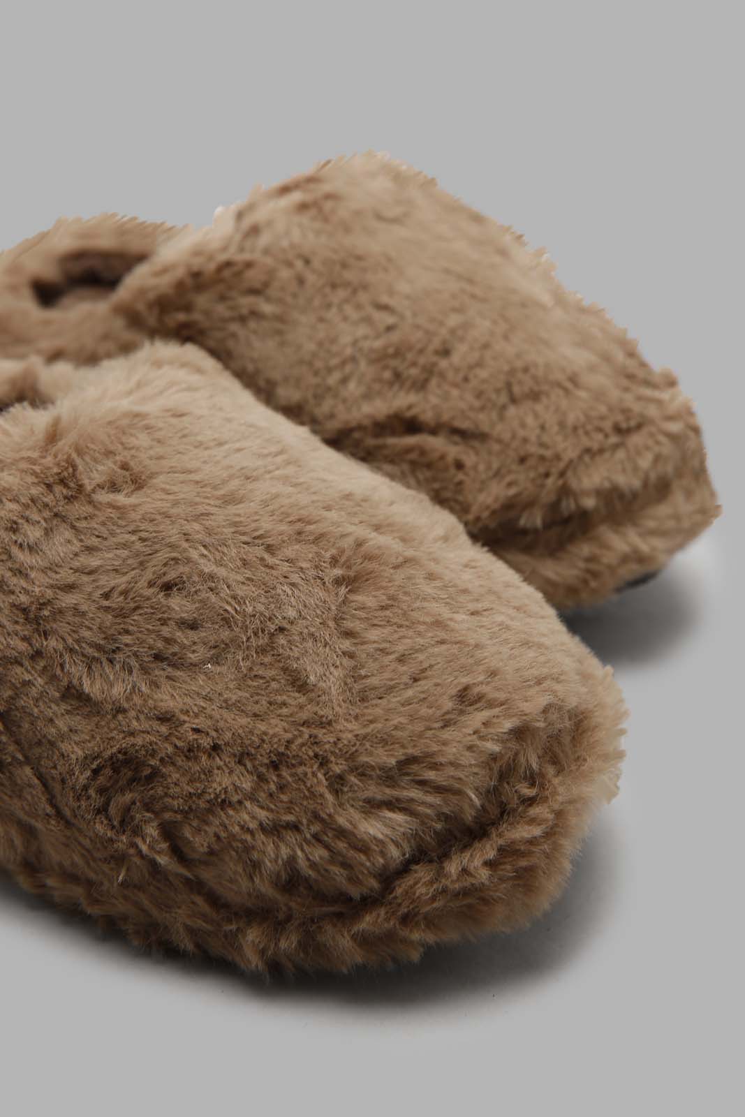 Redtag-Tan-Furr-Slippers-BOY-Slippers,-Category:Slippers,-CHR,-Colour:Tan,-Deals:New-In,-Filter:Boys-Footwear-(3-to-5-Yrs),-New-In-BOY-FOO,-Non-Sale,-Section:Boys-(0-to-14Yrs),-W22A-Boys-3 to 5 Years