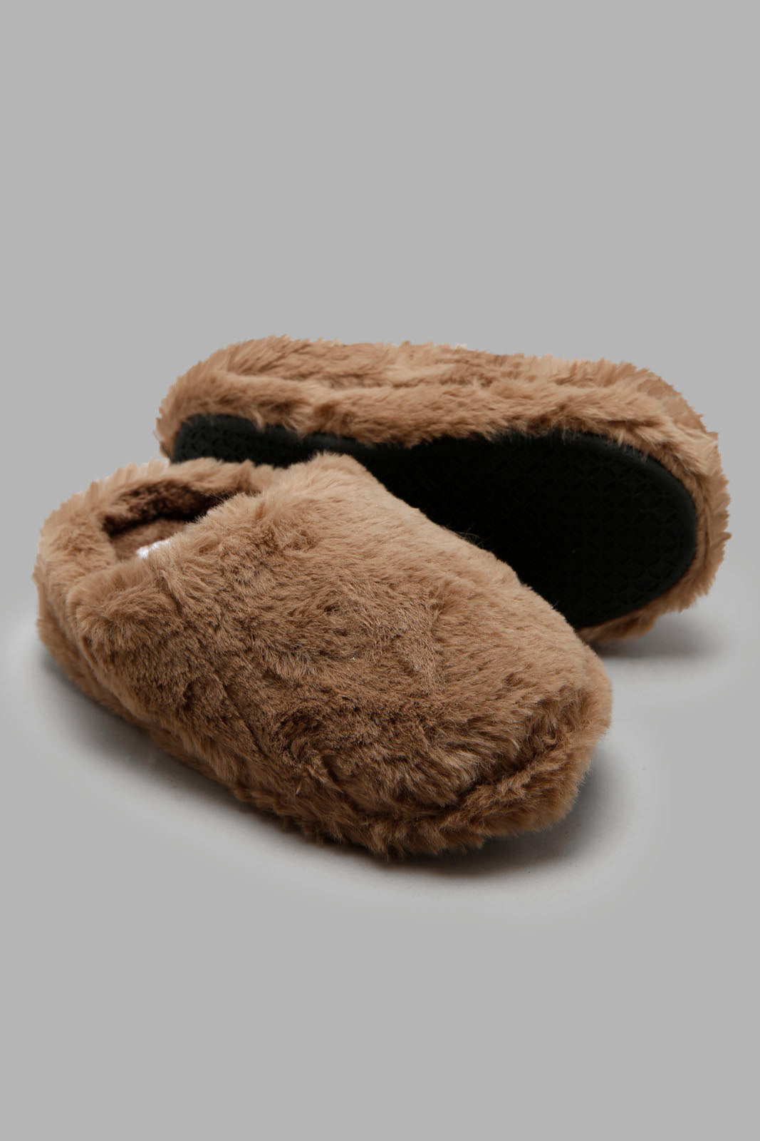 Redtag-Tan-Furr-Slippers-BOY-Slippers,-Category:Slippers,-CHR,-Colour:Tan,-Deals:New-In,-Filter:Boys-Footwear-(3-to-5-Yrs),-New-In-BOY-FOO,-Non-Sale,-Section:Boys-(0-to-14Yrs),-W22A-Boys-3 to 5 Years