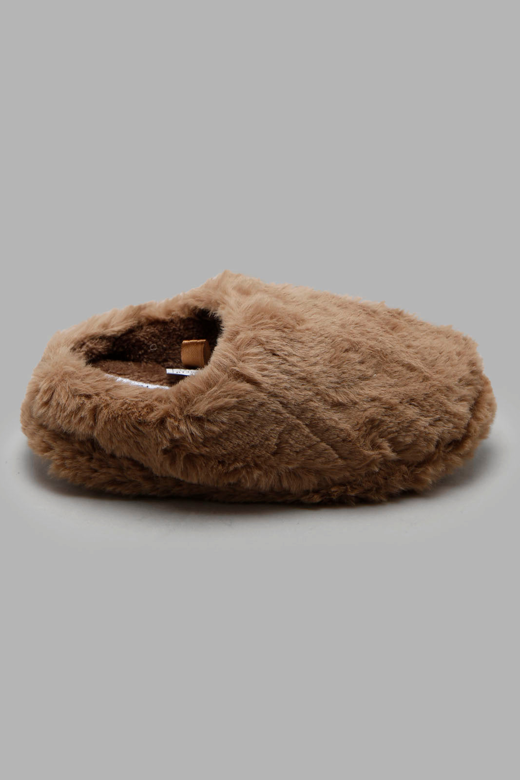 Redtag-Tan-Furr-Slippers-BOY-Slippers,-Category:Slippers,-CHR,-Colour:Tan,-Deals:New-In,-Filter:Boys-Footwear-(3-to-5-Yrs),-New-In-BOY-FOO,-Non-Sale,-Section:Boys-(0-to-14Yrs),-W22A-Boys-3 to 5 Years