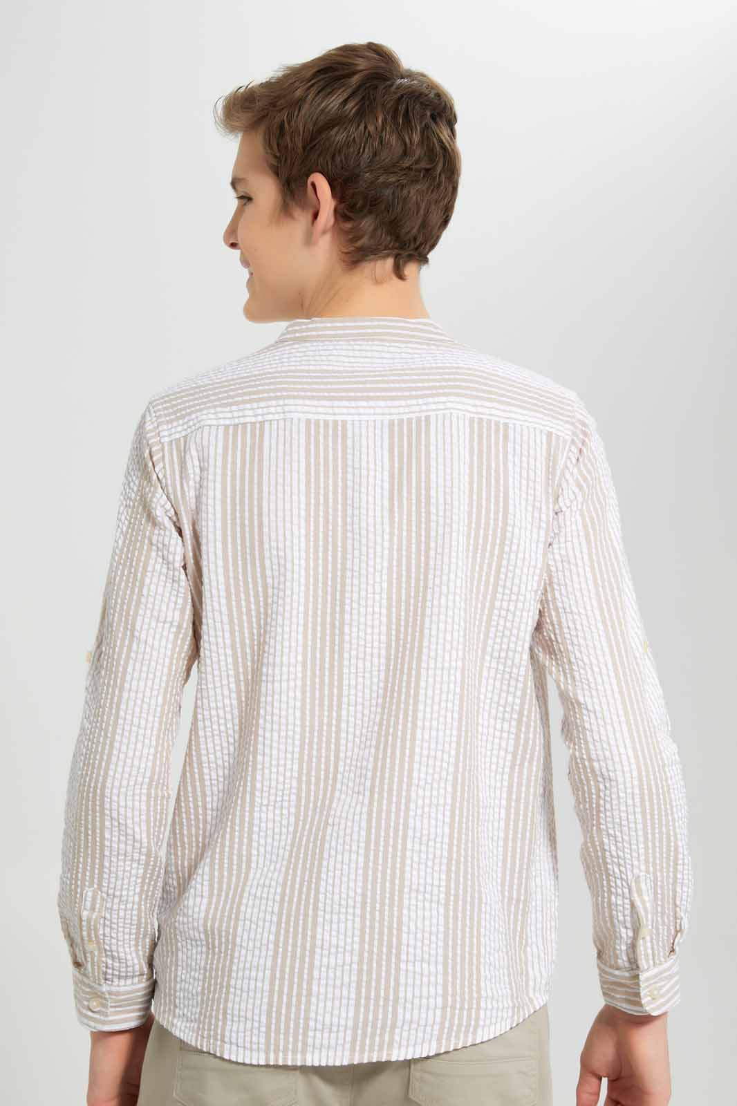 Redtag-White-With-Grey-Seersucker-Casual-Shirt-BSR-Shirts,-Category:Shirts,-Colour:White,-Deals:New-In,-Filter:Senior-Boys-(8-to-14-Yrs),-New-In-BSR-APL,-Non-Sale,-Section:Boys-(0-to-14Yrs),-W22O-Senior-Boys-9 to 14 Years